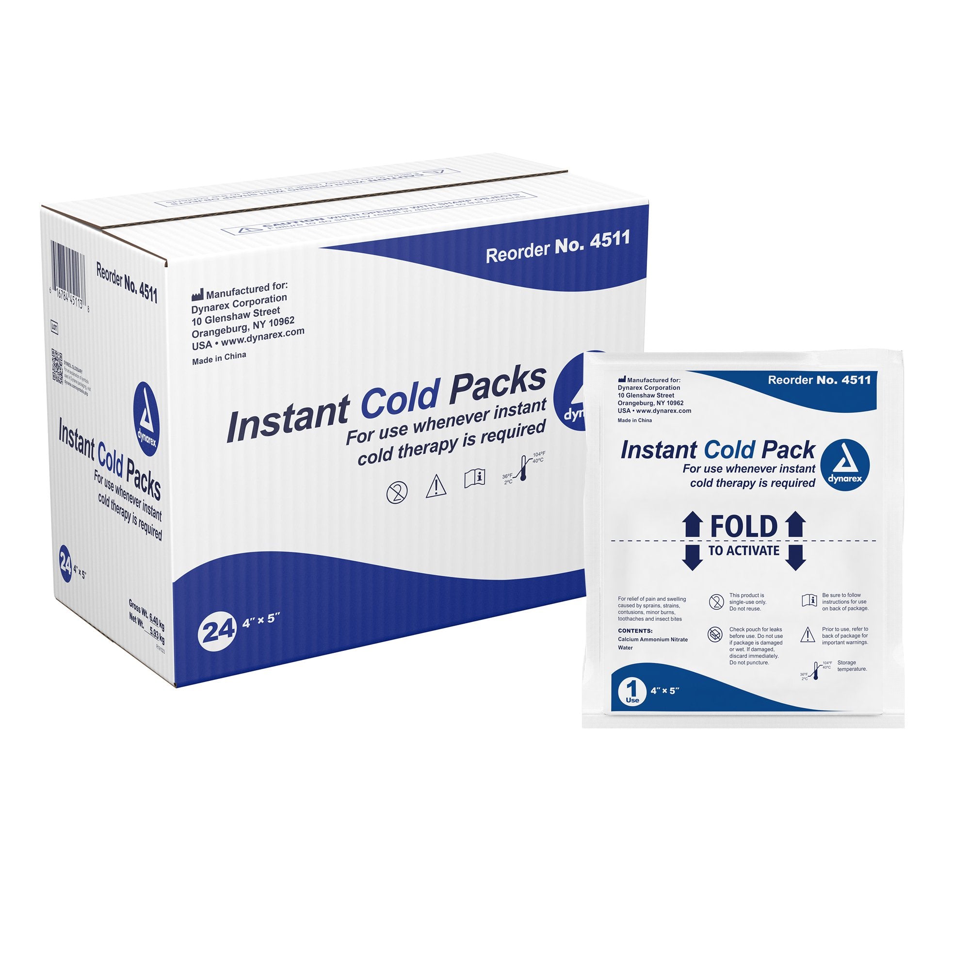 Instant Cold Pack, 4" x 5"