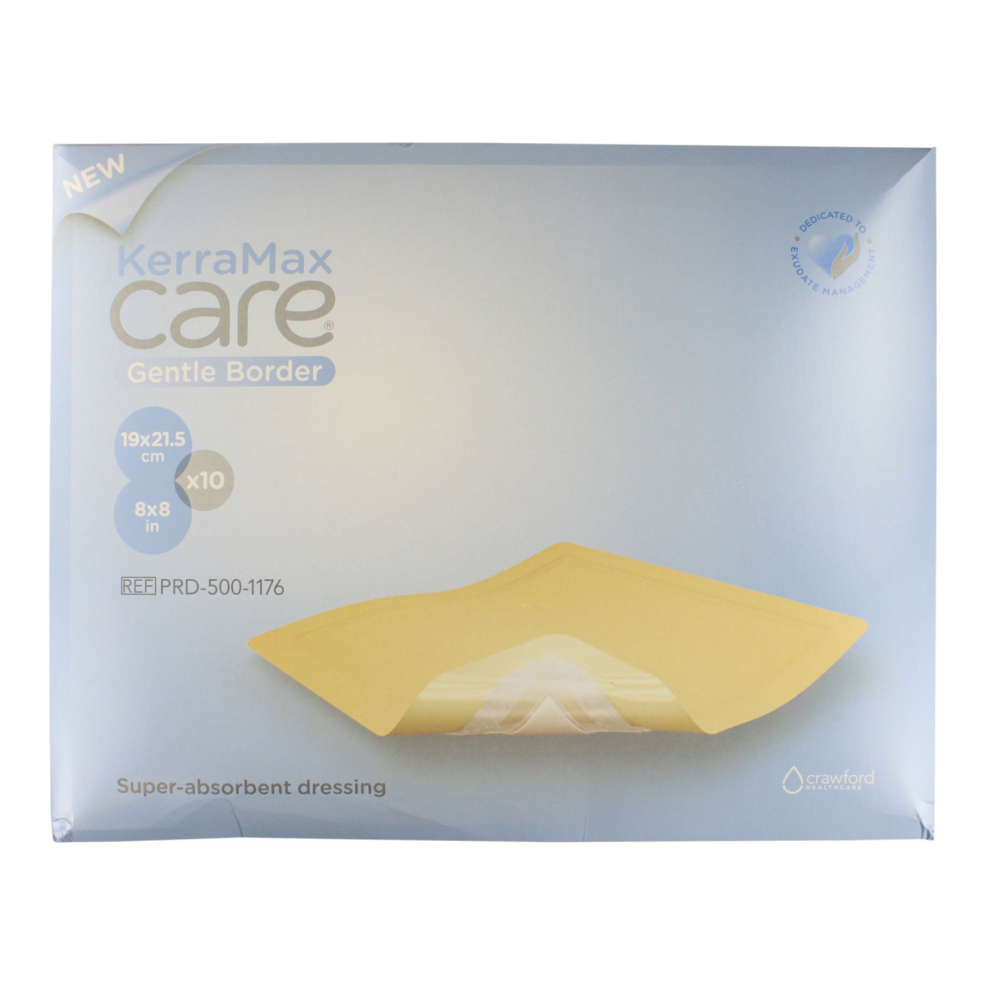 Kerramax Care, Gentle Border, 8 X 8in (19 X 21.5cm), 10/bx (Continental US+HI Only)