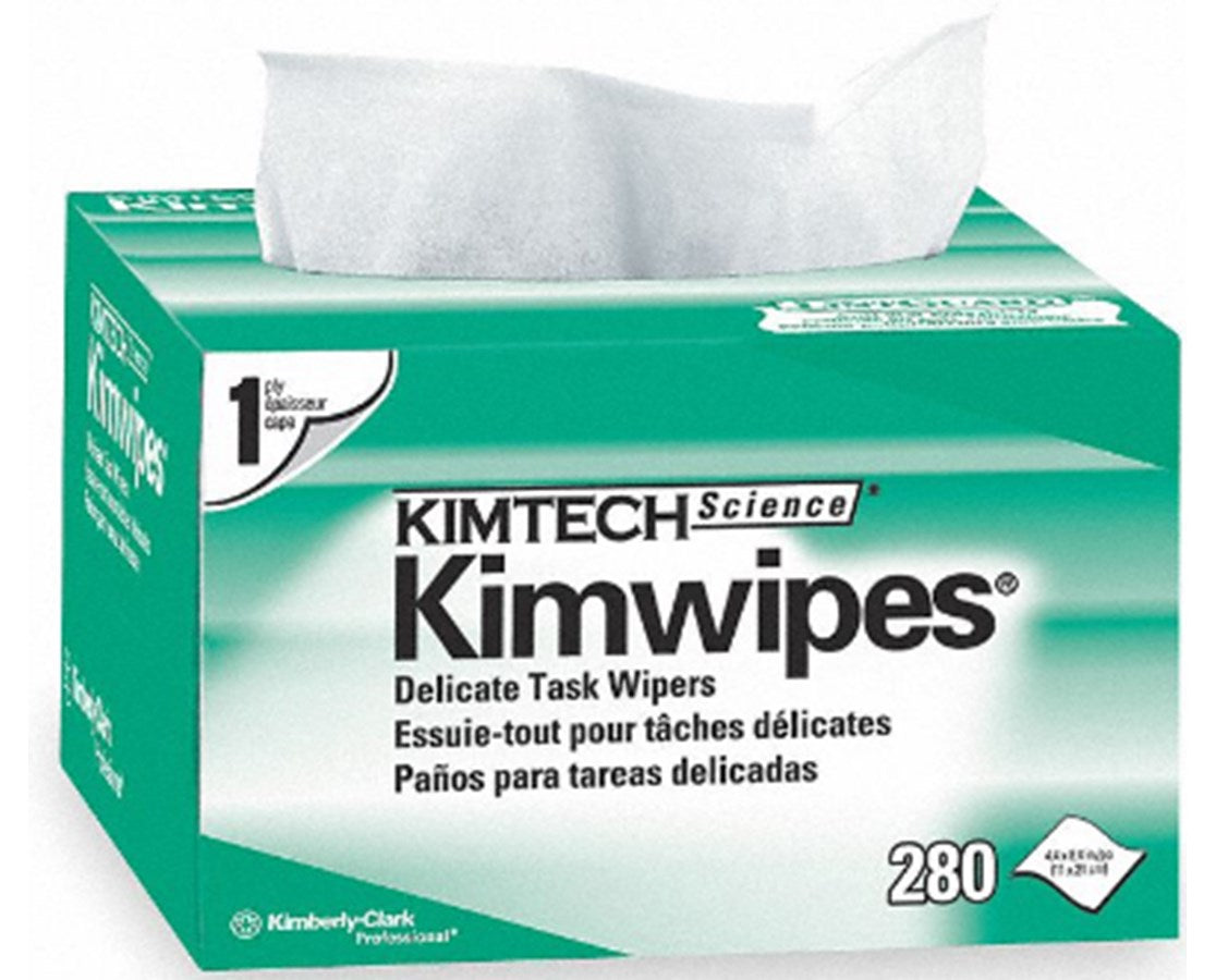 KIMTECH SCIENCE* KIMWIPES* Delicate Task Wipers, 4½" x 8½", White