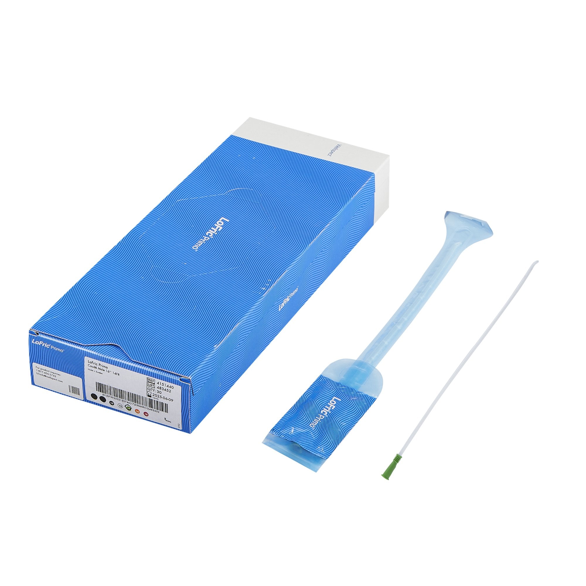 LoFric® Primo Hydrophilic Coude Catheter, 14FR, 16"
