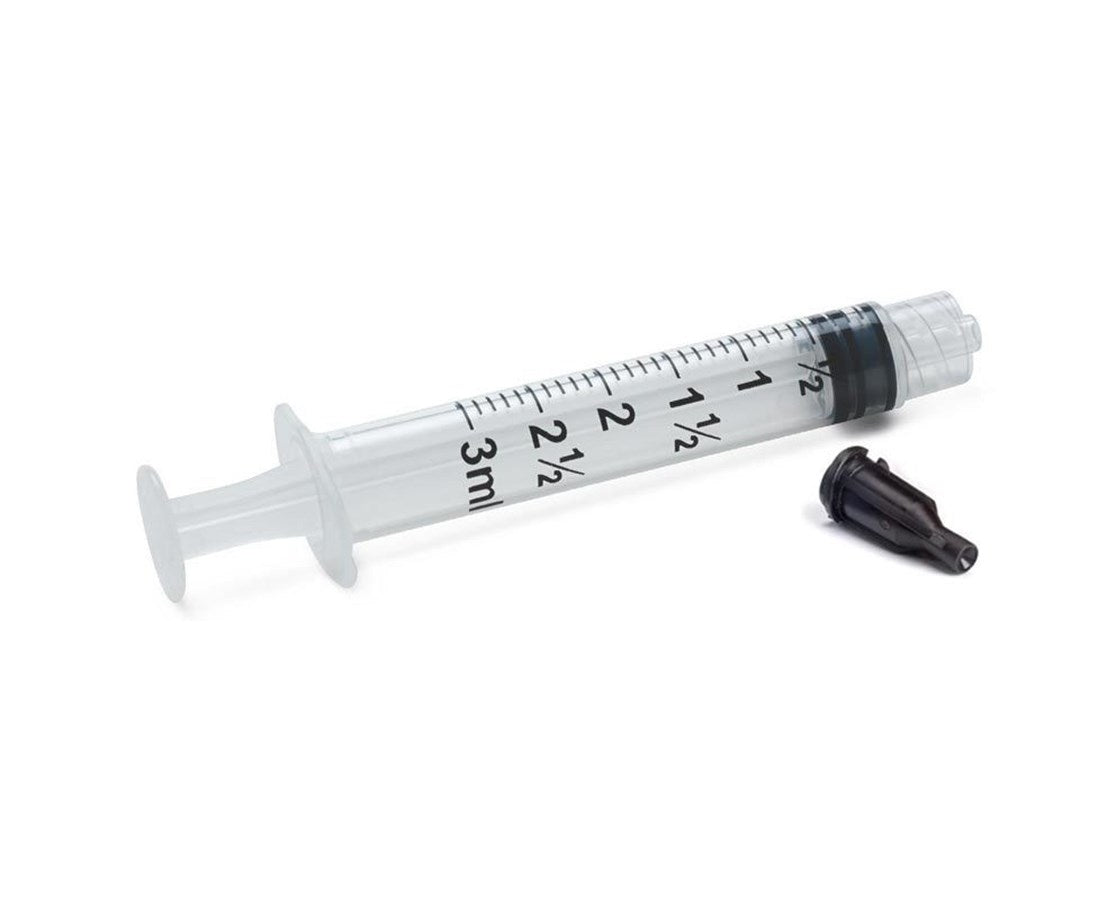 Luer Slip Syringe with Cap, 3cc