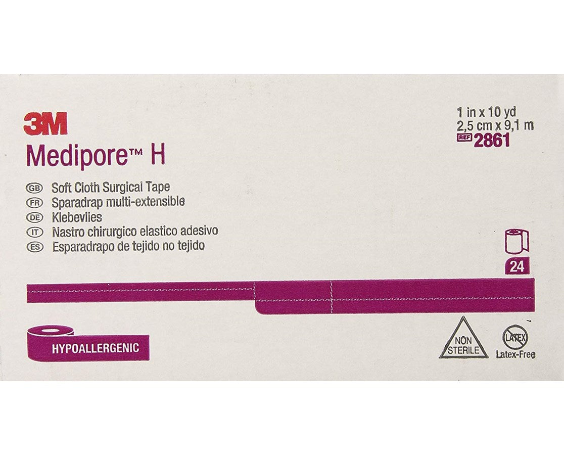 Medipore™ H Soft Cloth Surgical Tape, 1" x 10 yds