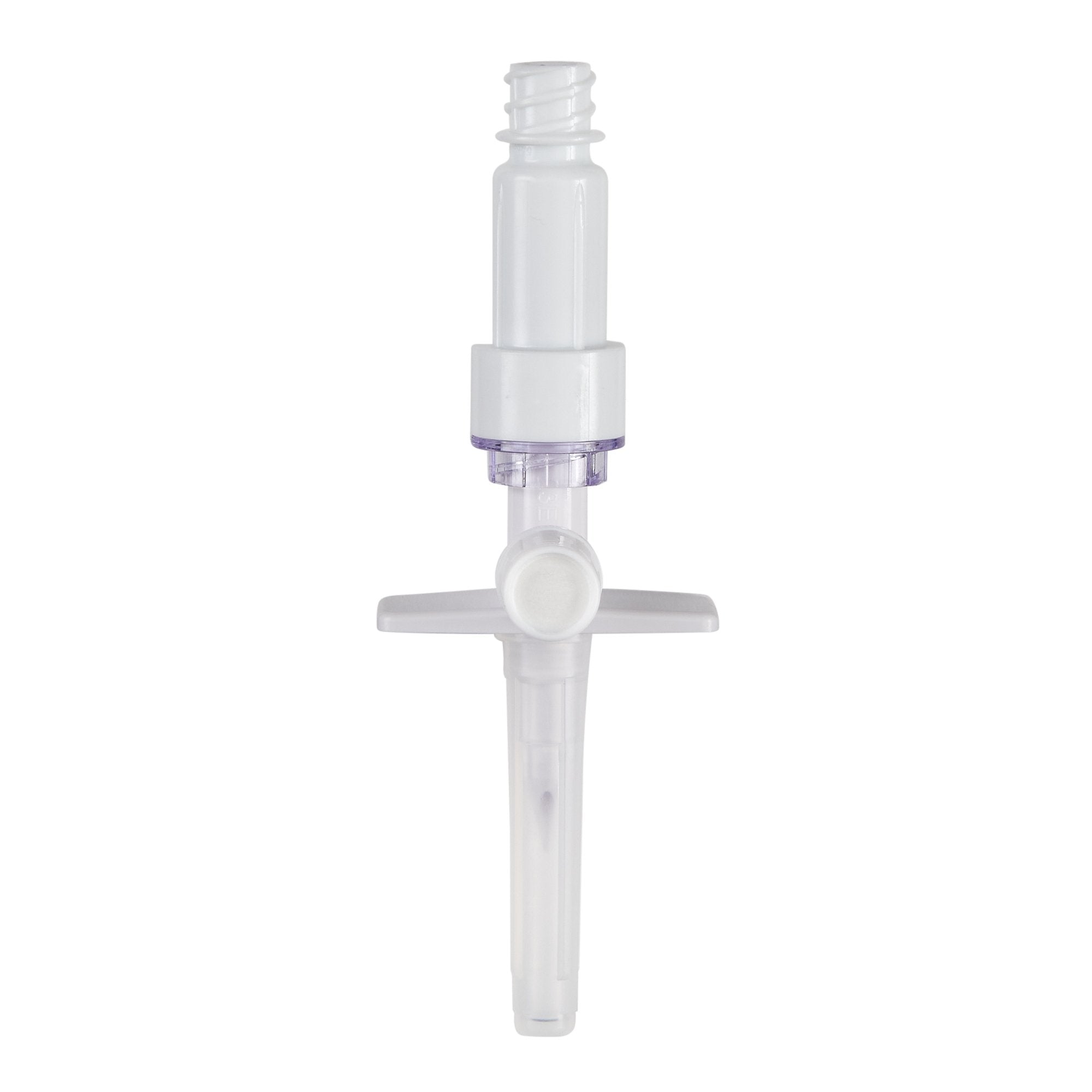 MINI-SPIKE Dispensing Pin, ULTRASITE Valve For Rubber-Stopper Vials, 2-Way Valve For Aspiration or Injection, Utilizes a Bacterial Retentive Air-Venting Filter, DEHP-Free, Latex Fr
