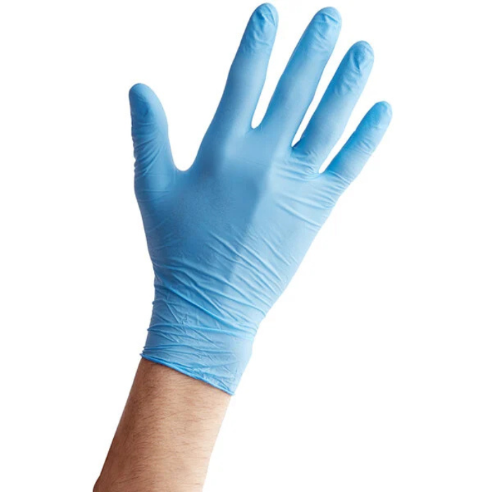 National Distribution & Contracting Exam Glove, Nitrile, Powder Free, Large