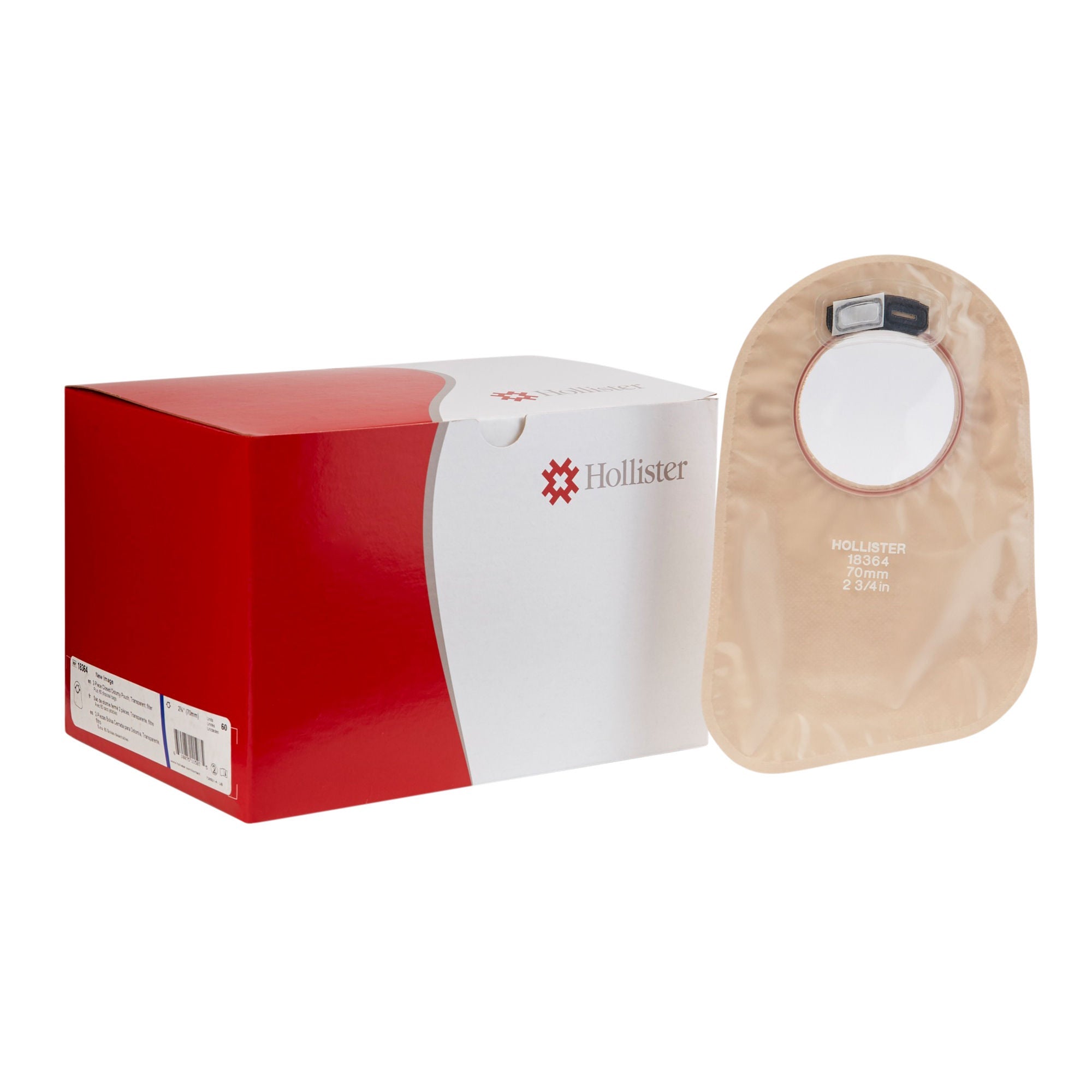 New Image 2-Piece Closed 9" Pouch with Filter, 2 3/4" Opening, Transparent