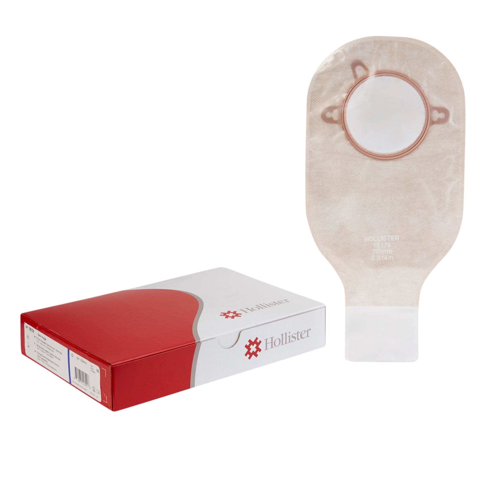 New Image 2-Piece Drainable 12" Pouch, 2 3/4" Opening, Ultra-Clear
