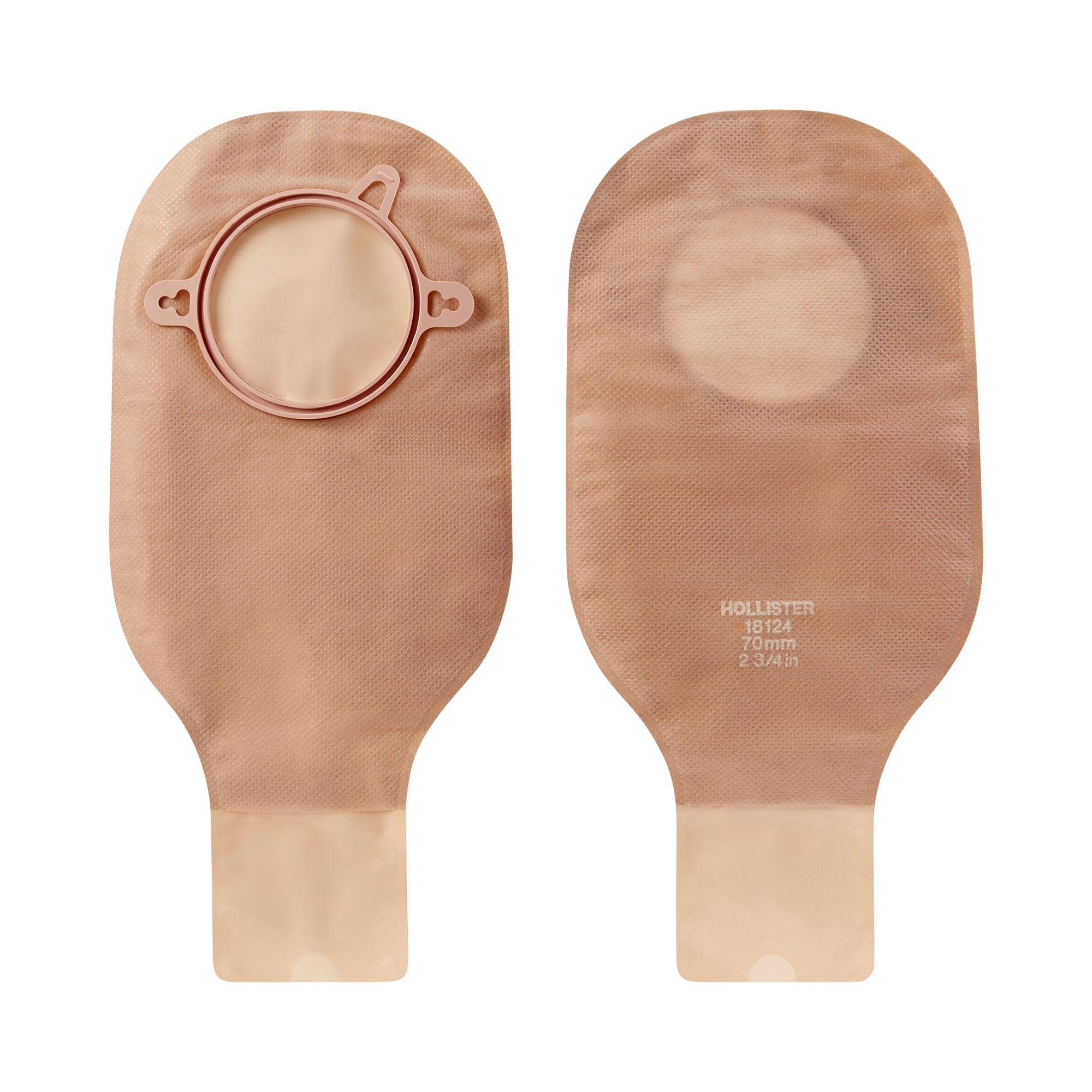 New Image 2-Piece Drainable 12" Pouch, 2¾" Opening, Beige