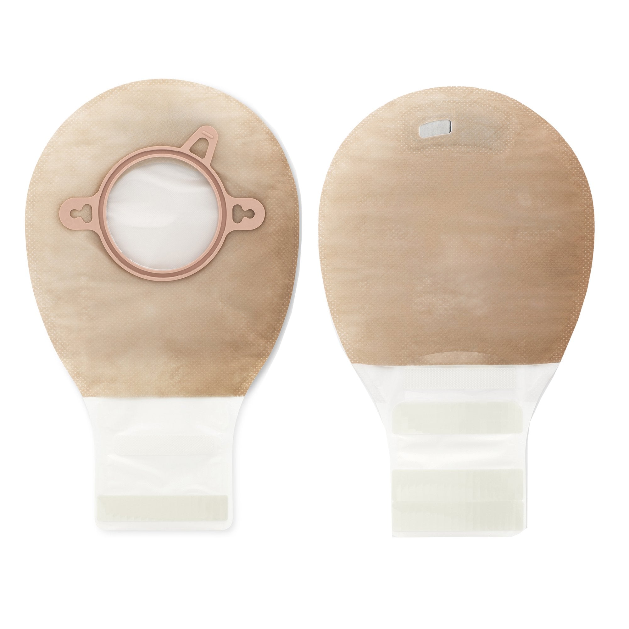 New Image 2pc Drainable 7" Mini Pouch, Lock 'n Roll Closure, 2¼" Opening, Beige