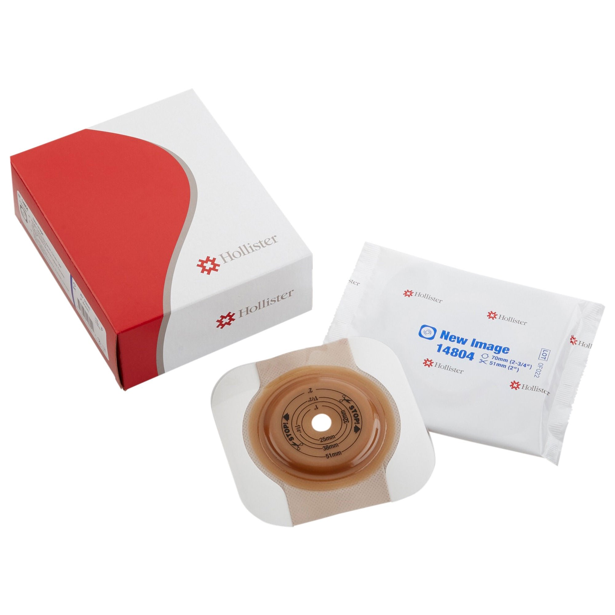 New Image Convex Flextend Skin Barrier with Tape, up-to 2" Opening, 2¾" Flange