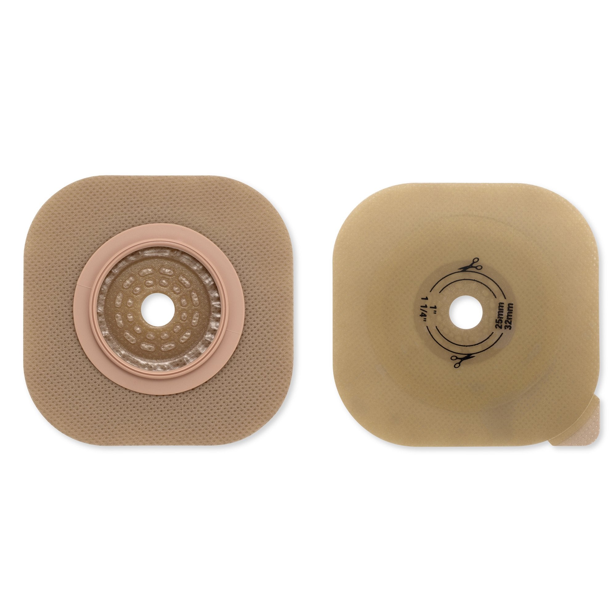 New Image™ Flat CeraPlus™ Skin Barrier, up-to 1 1/4" Opening, 1 3/4" Flange