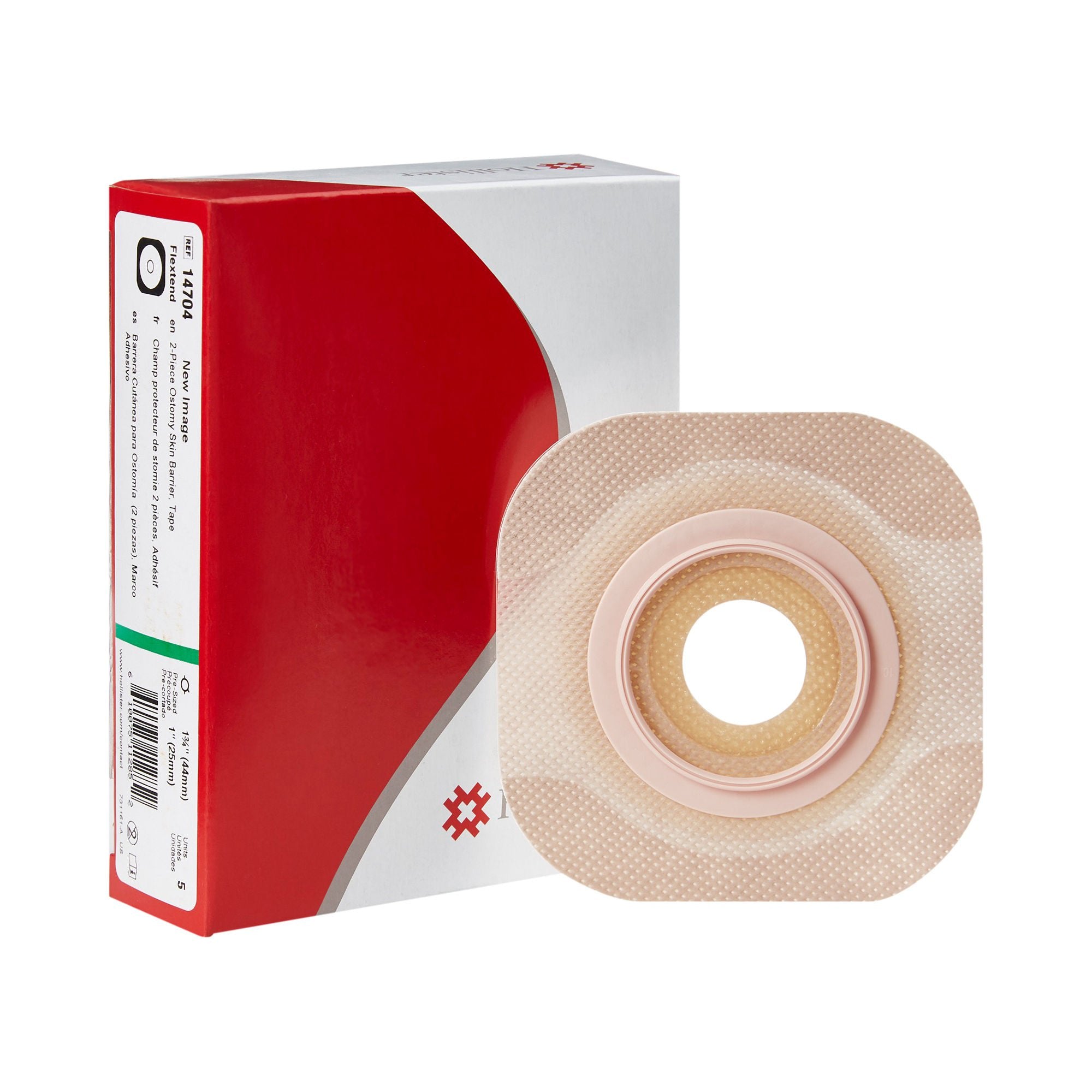 New Image Flat Flextend Skin Barrier, 1" Opening, 1¾" Flange