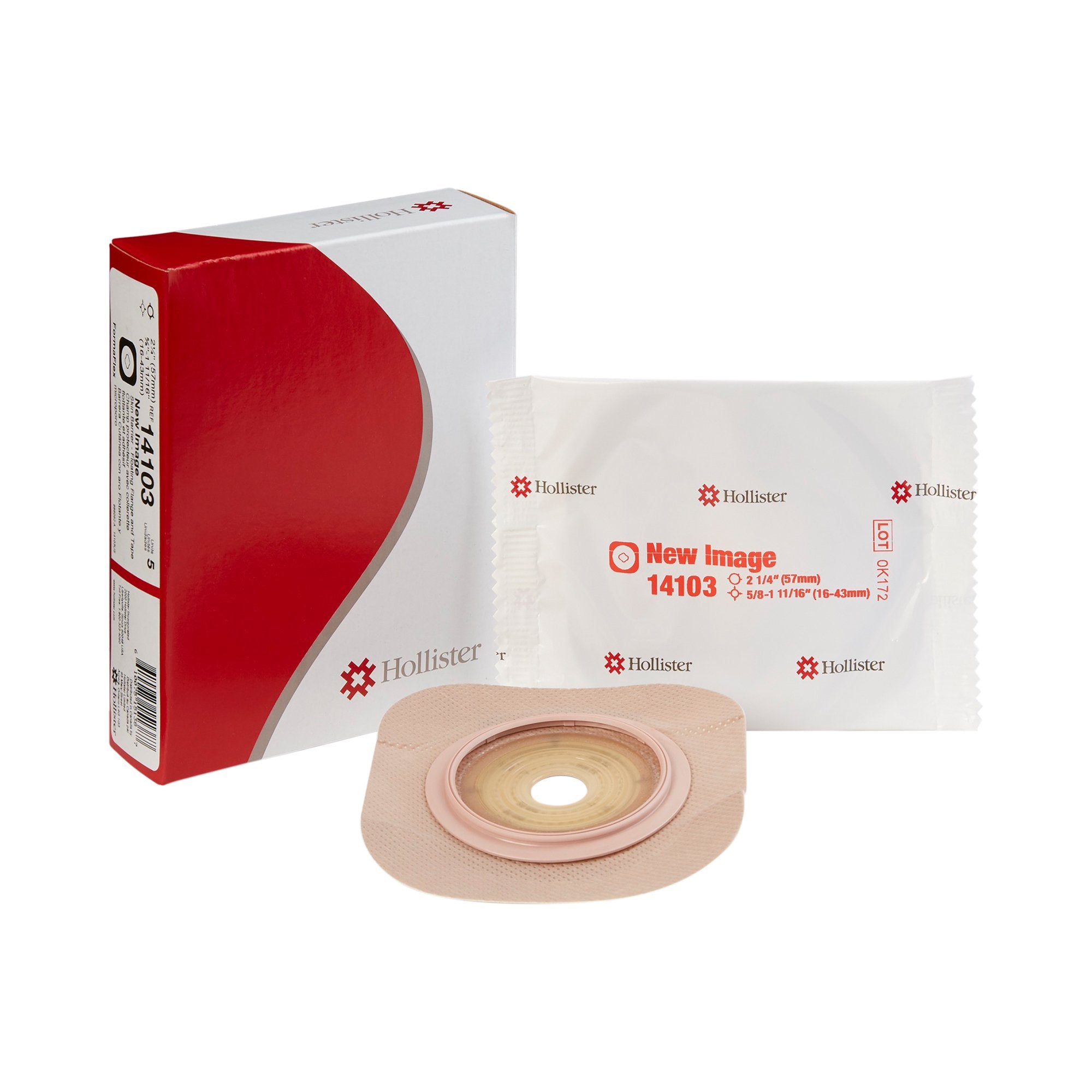 New Image Flat FormaFlex Skin Barrier, ½" - 1 11/16" Opening, 2¼" Flange