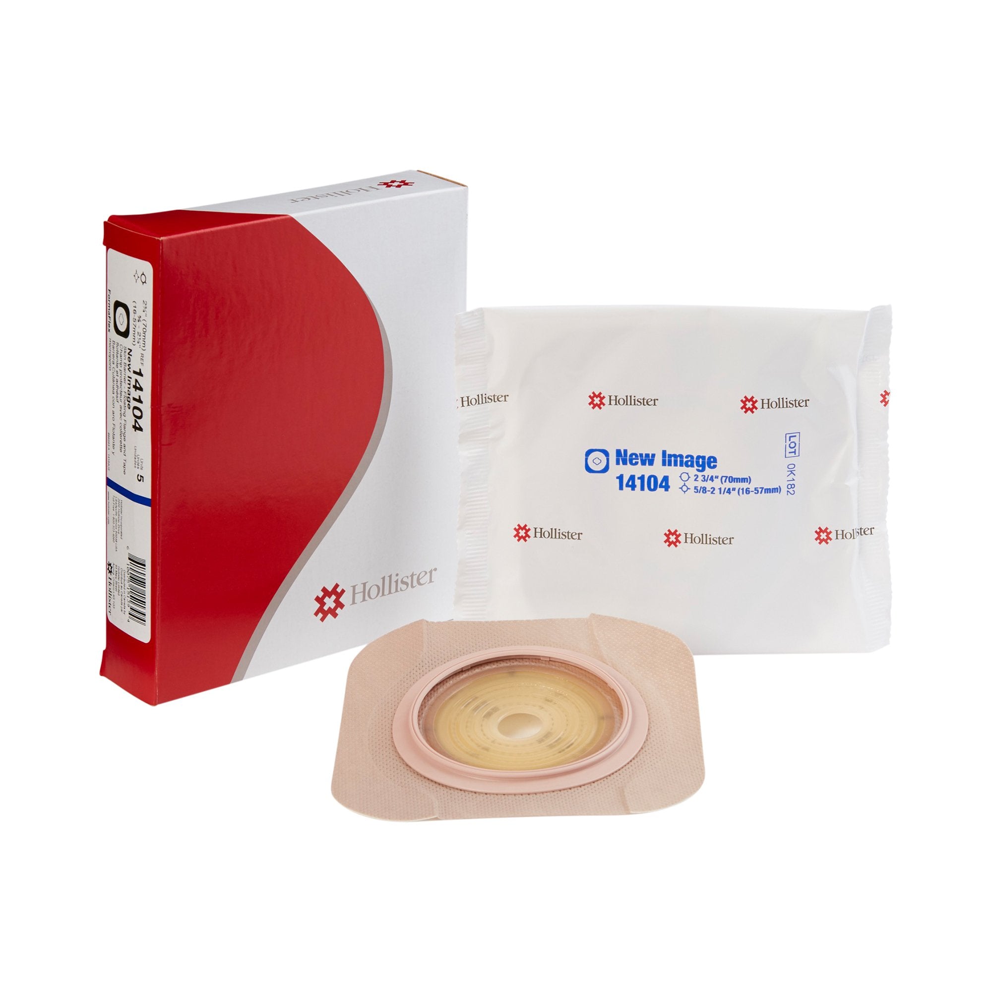New Image Flat FormaFlex Skin Barrier, 5/8" - 2¼" Opening, 2¾" Flange