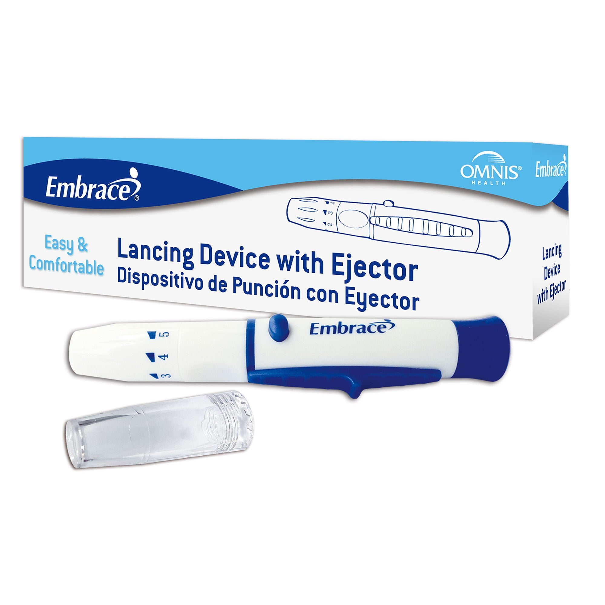 Omnis Health Embrace® Lancing Device with Ejector