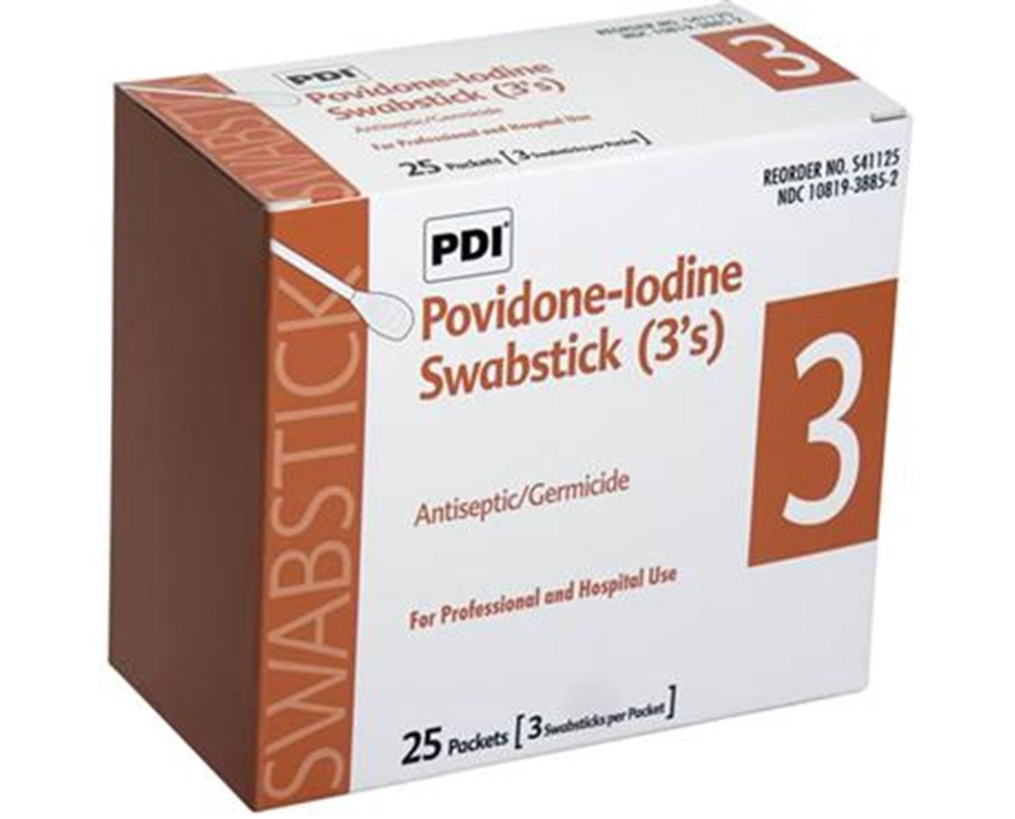 PDI® PVP Iodine Prep Swabsticks, 2.75" x 5.75"
