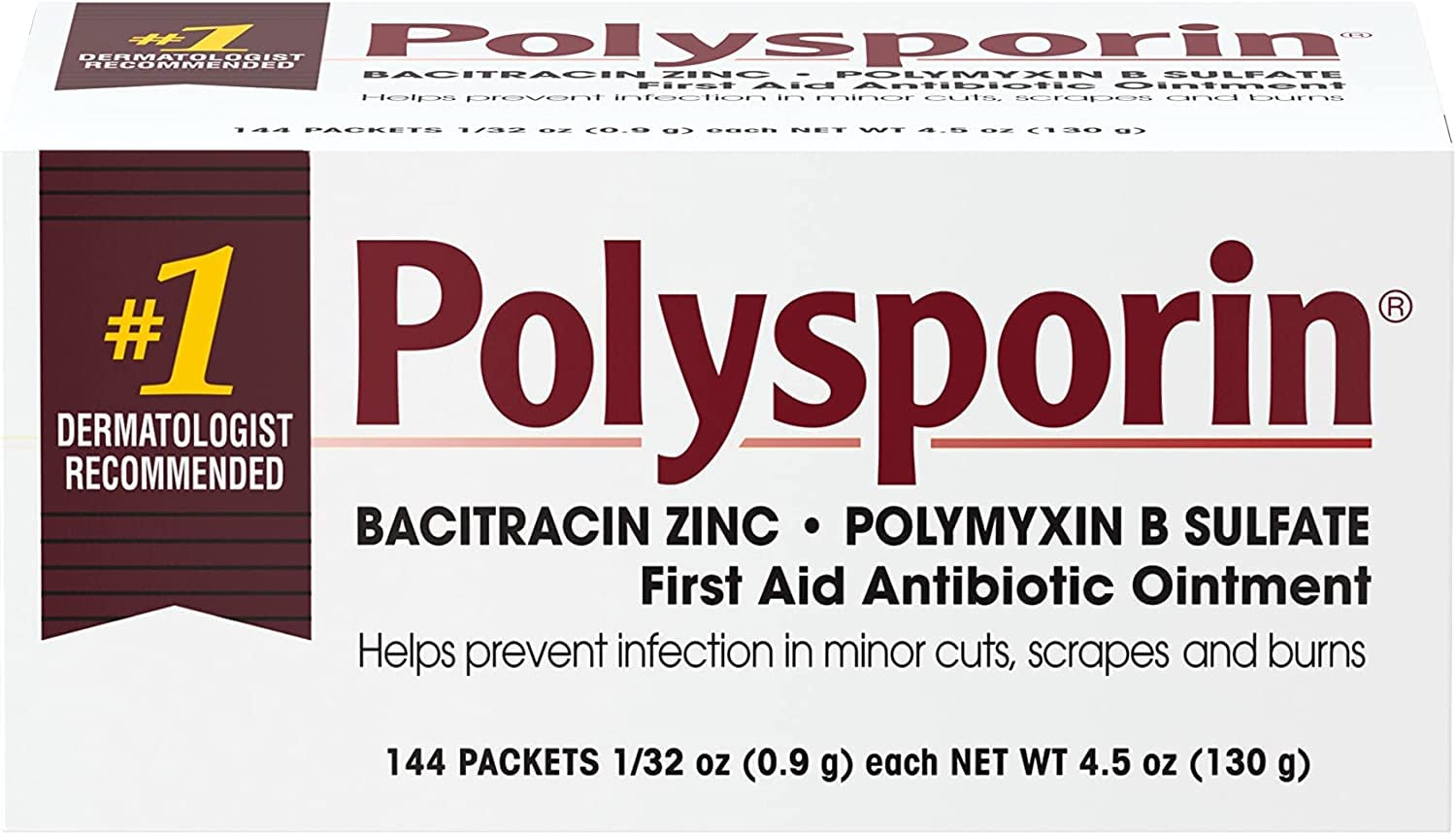 Polysporin Topical Ointment 1/32oz Foil Packs