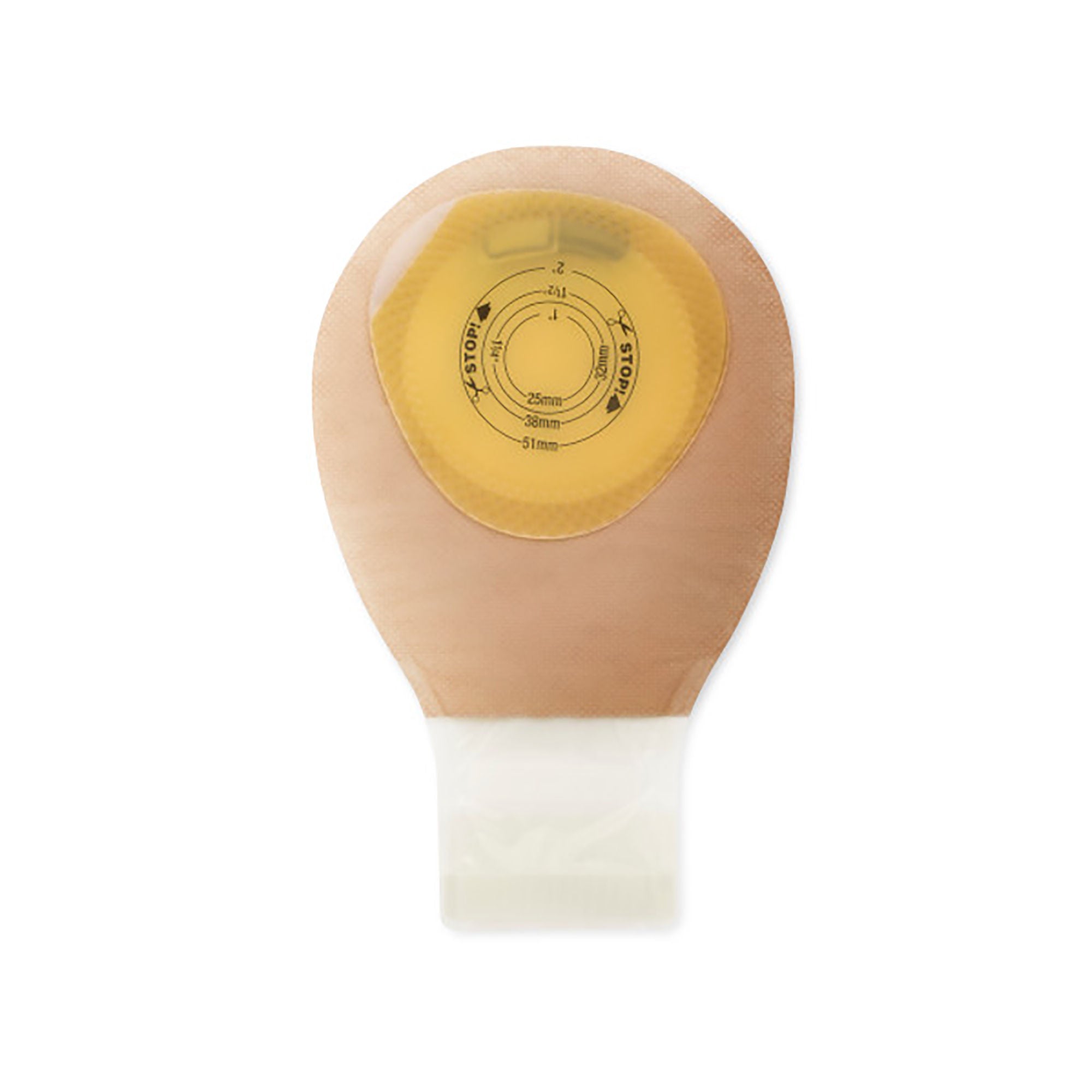 Pouchkins Drainable Pediatric 1pc Ostomy Pouch with Filter, up to 2" Stoma, 7"
