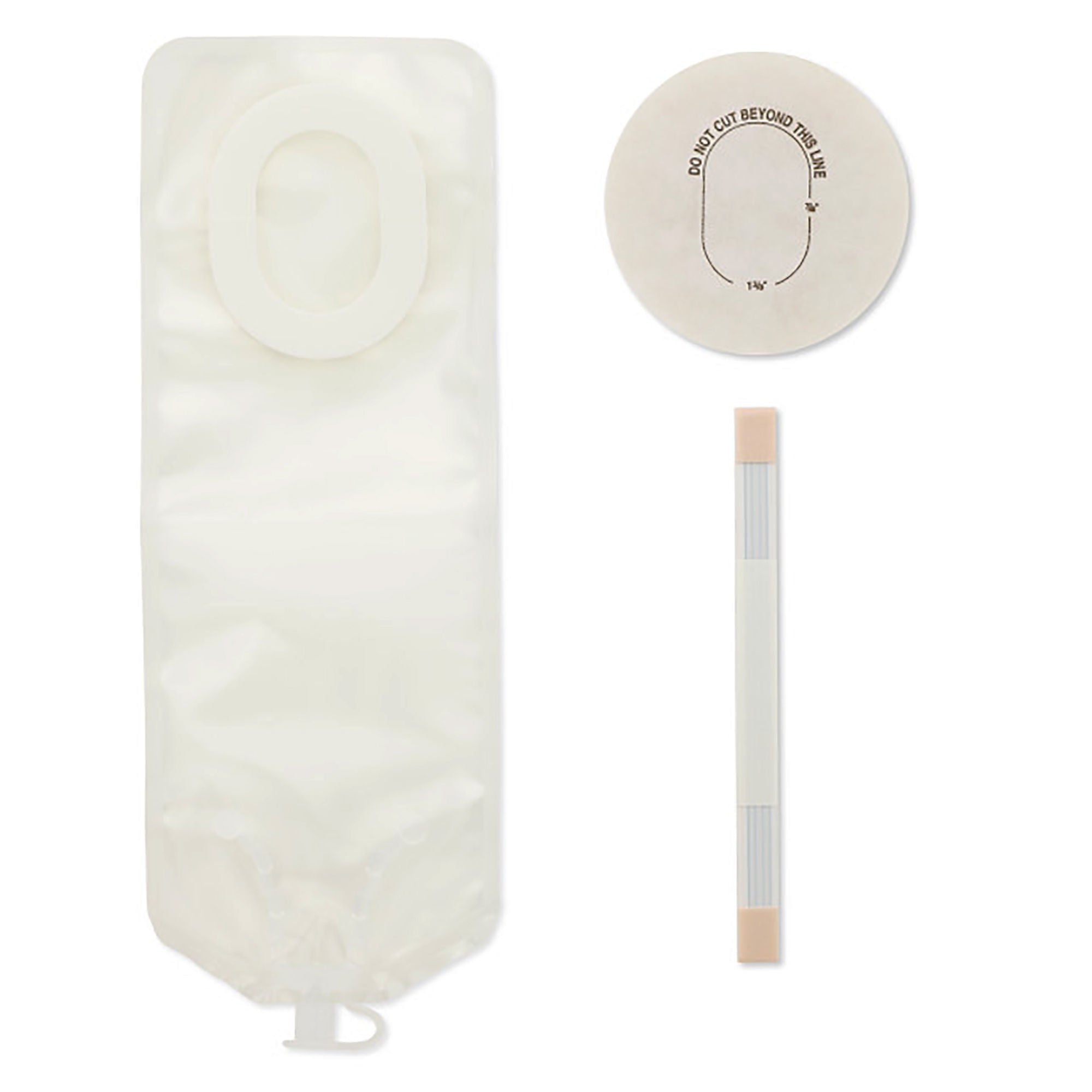 Pouchkins Newborn 1pc Ostomy Pouch, up-to 1 3/8" Stoma, 6½"