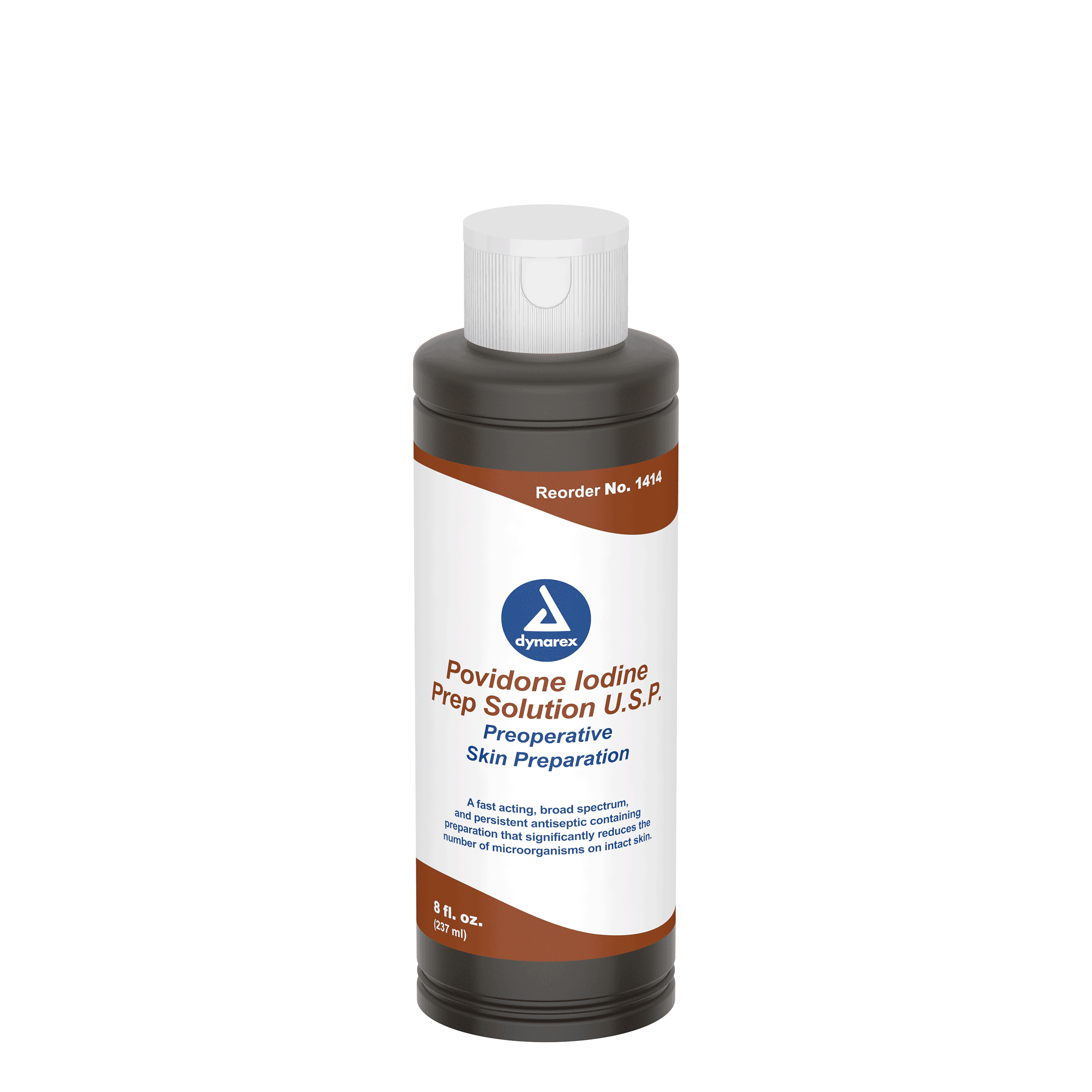 Povidone Iodine Prep Solution, 8oz.