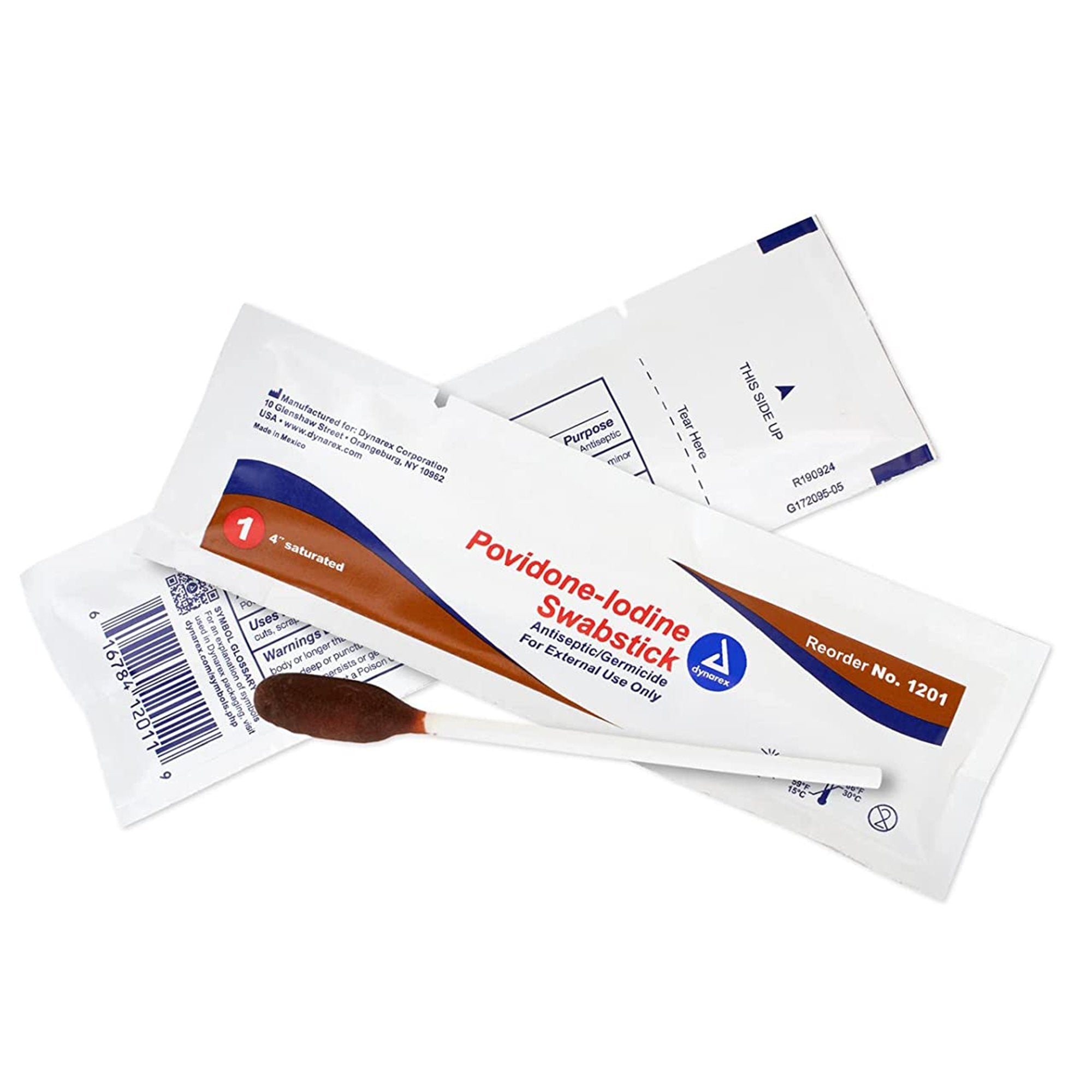 Povidone-Iodine Swabsticks, 1 per packet