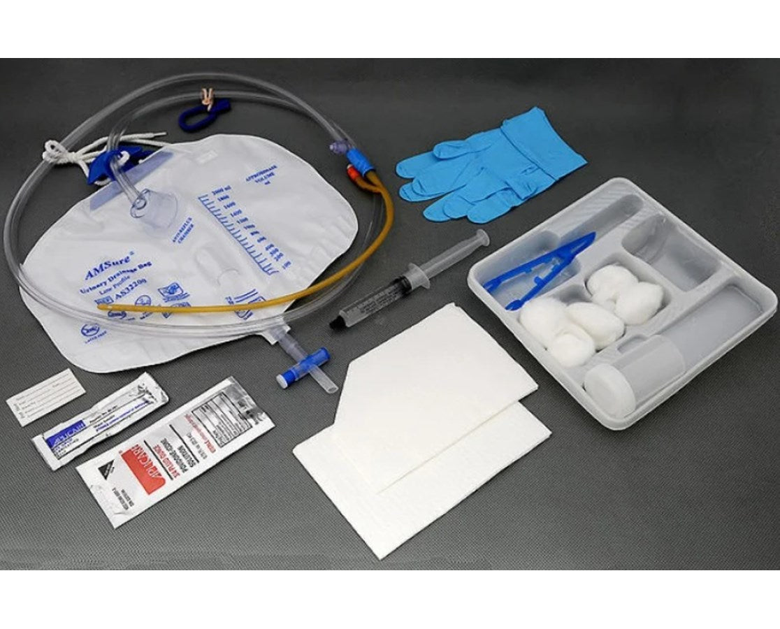 Preconnected Foley Trays, 16 Fr