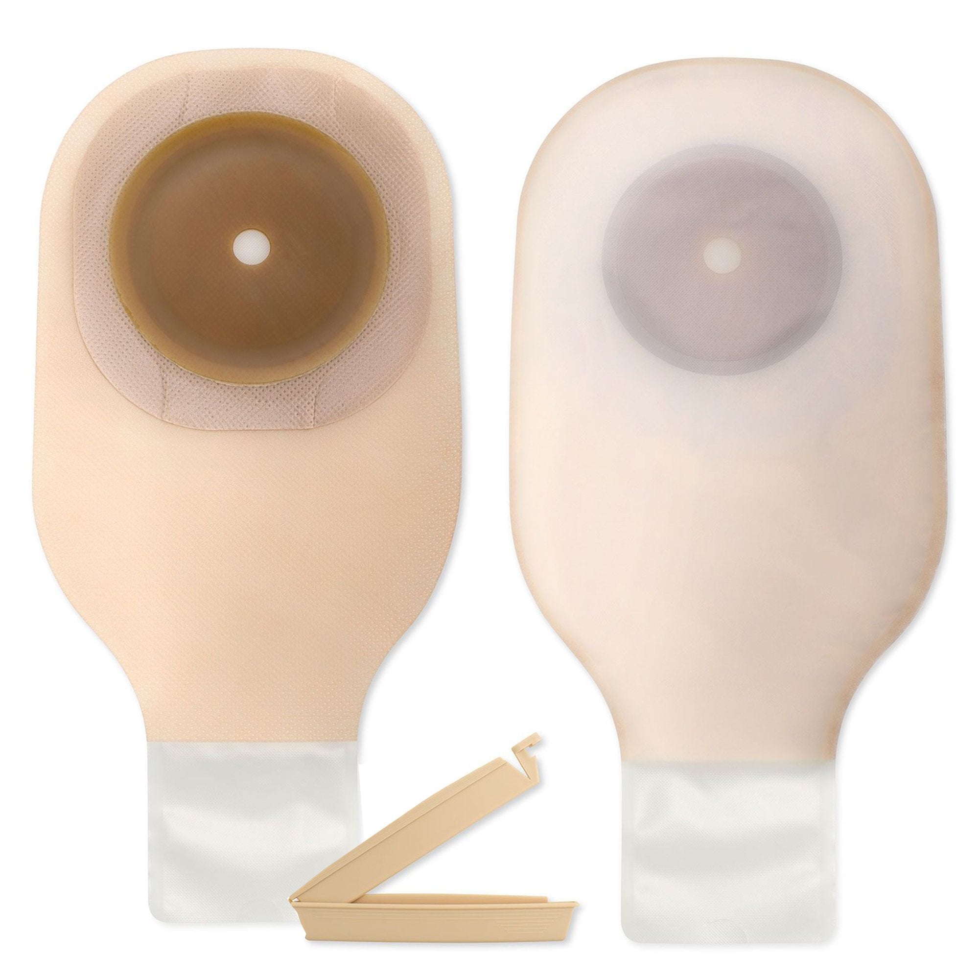 Premier 1-Piece Drainable 12" Ostomy Pouch, up to 1½" Opening, Transparent