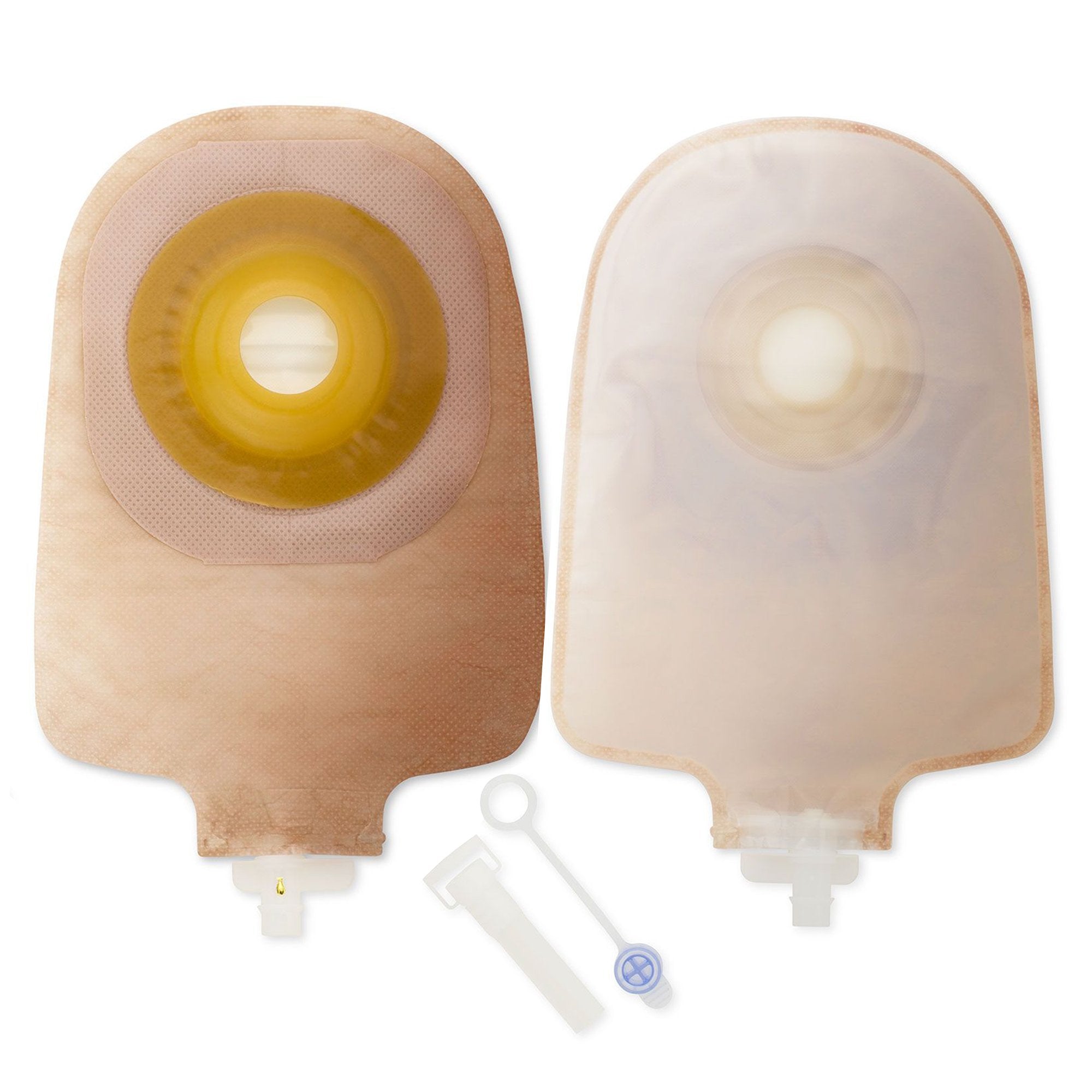 Premier™ One-Piece Urostomy Pouch, Convex Flextend™ Barrier, 3/4" Opening, 9" Length, Transparent