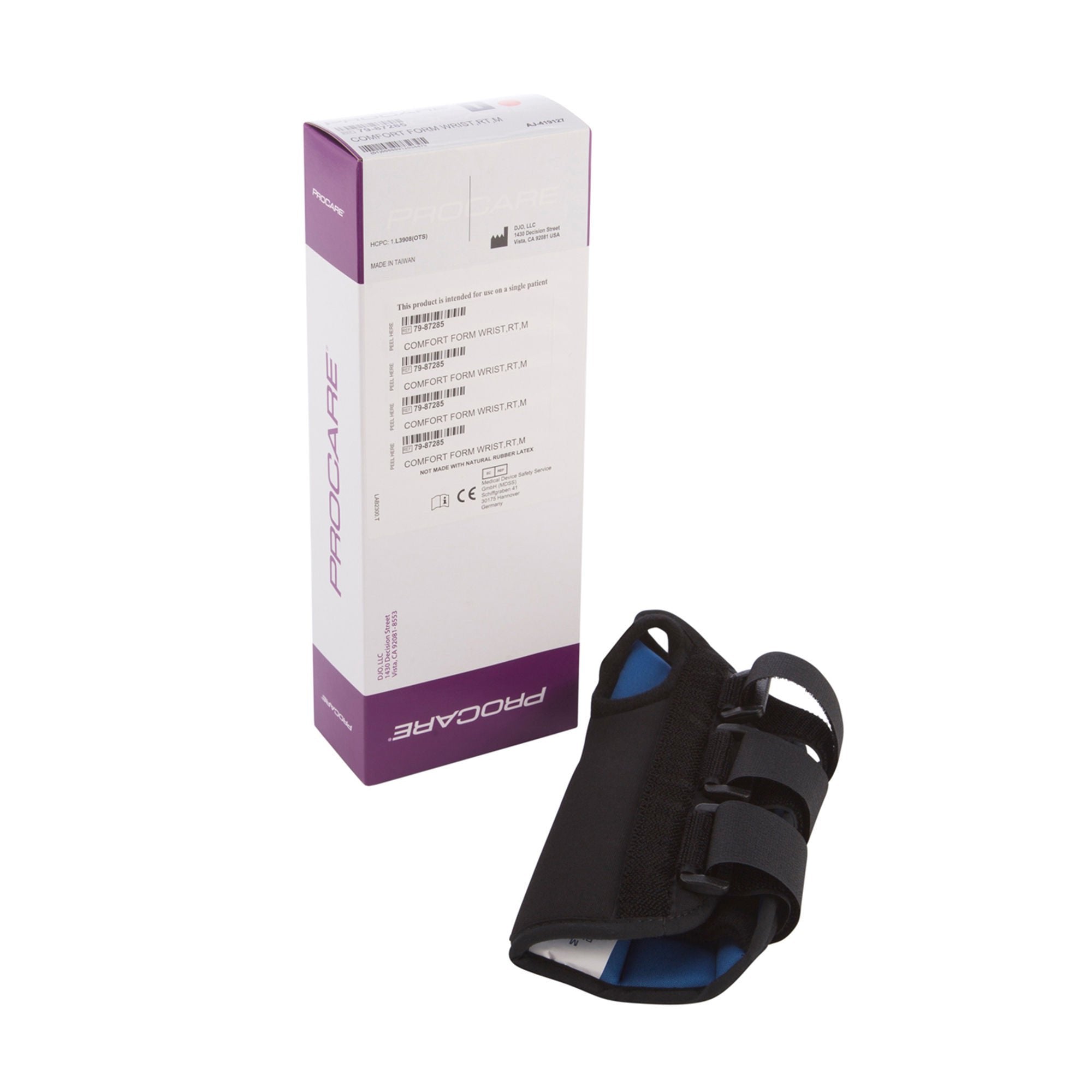ProCare® ComfortFORM® Wrist Support, Black, Medium, Right