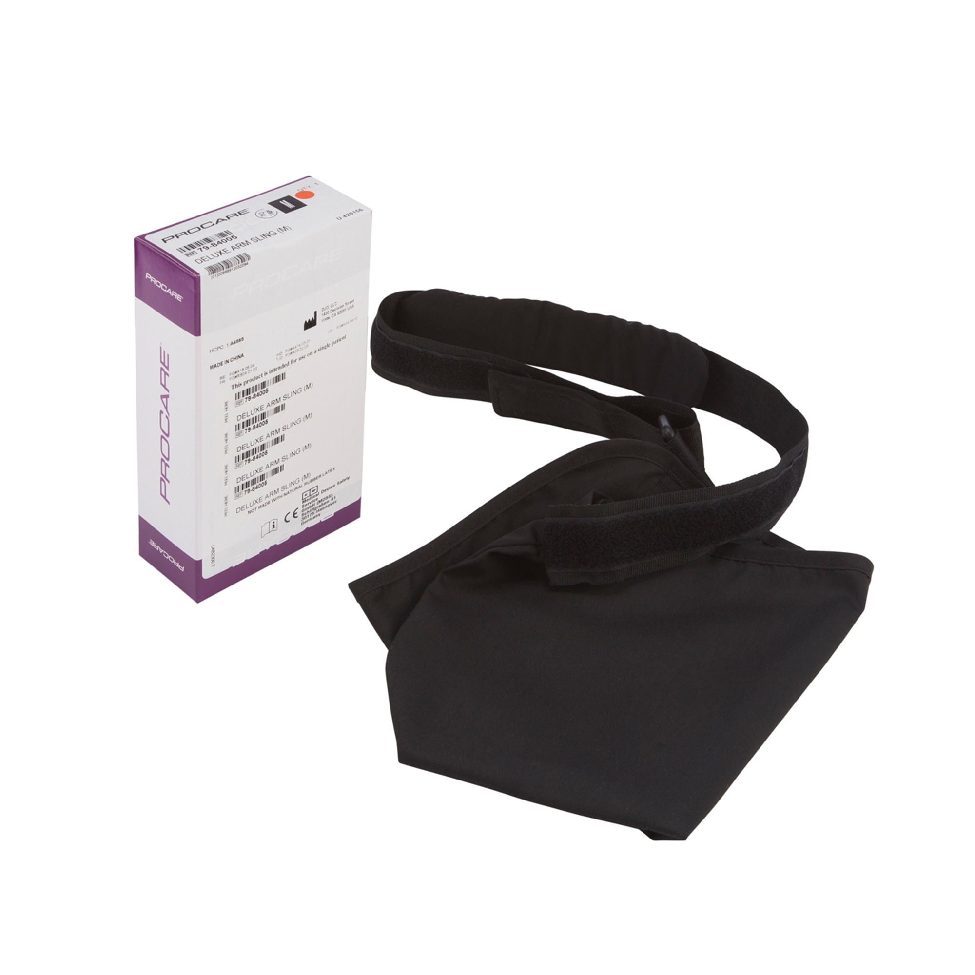 ProCare® Deluxe Arm Sling w/Pad, Black, Medium