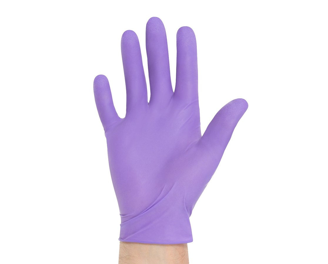 PURPLE NITRILE* Exam Glove, P/F, Textured, Sterile, Large