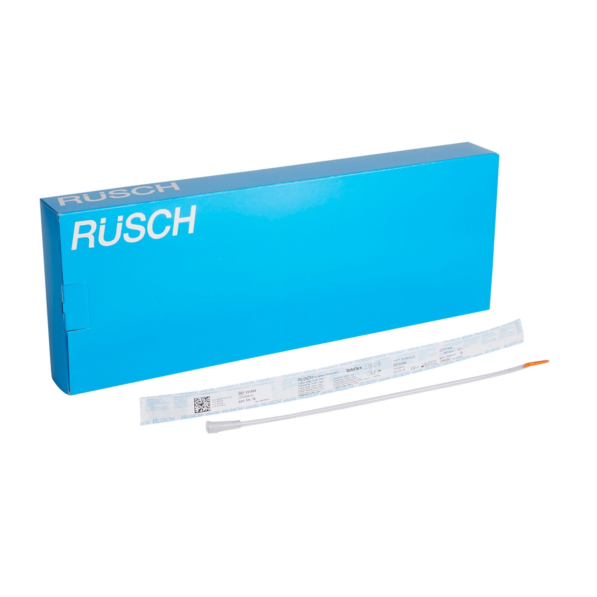RÜsch® Tiemann Tip Catheter, Straight, PVC, 14Fr