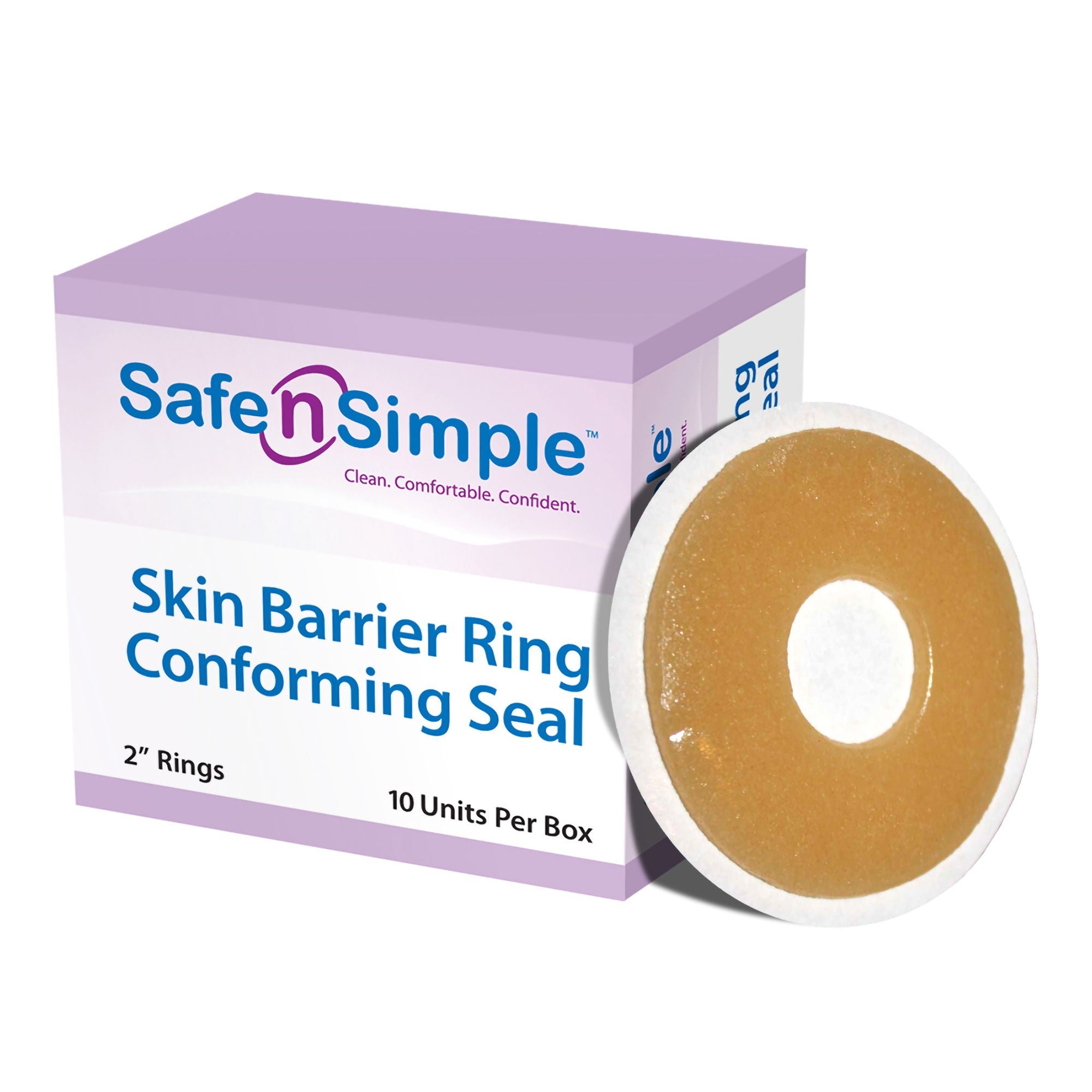 Safe N Simple Skin Barrier Ring Conforming Seal, 2", 10/Box