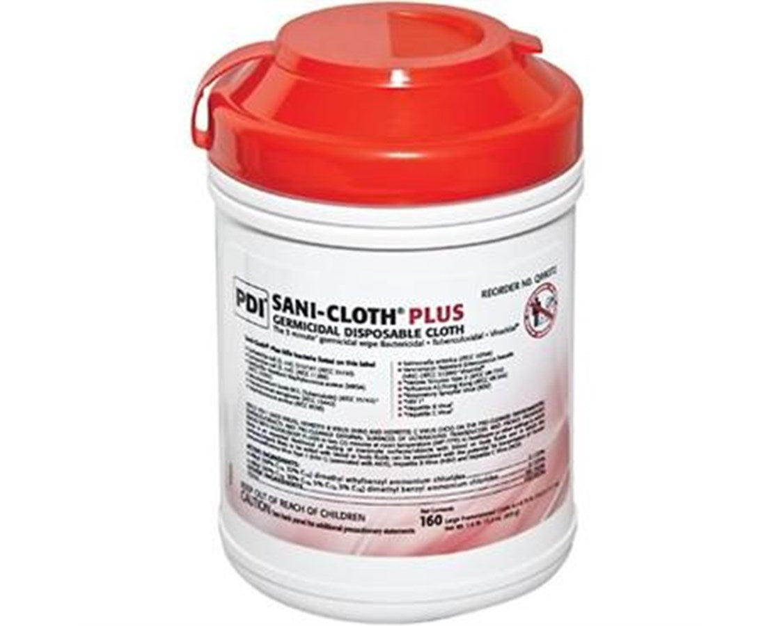 Sani-Cloth® Plus Germicidal Disposable Cloth, Large 6" x 6 3/4"