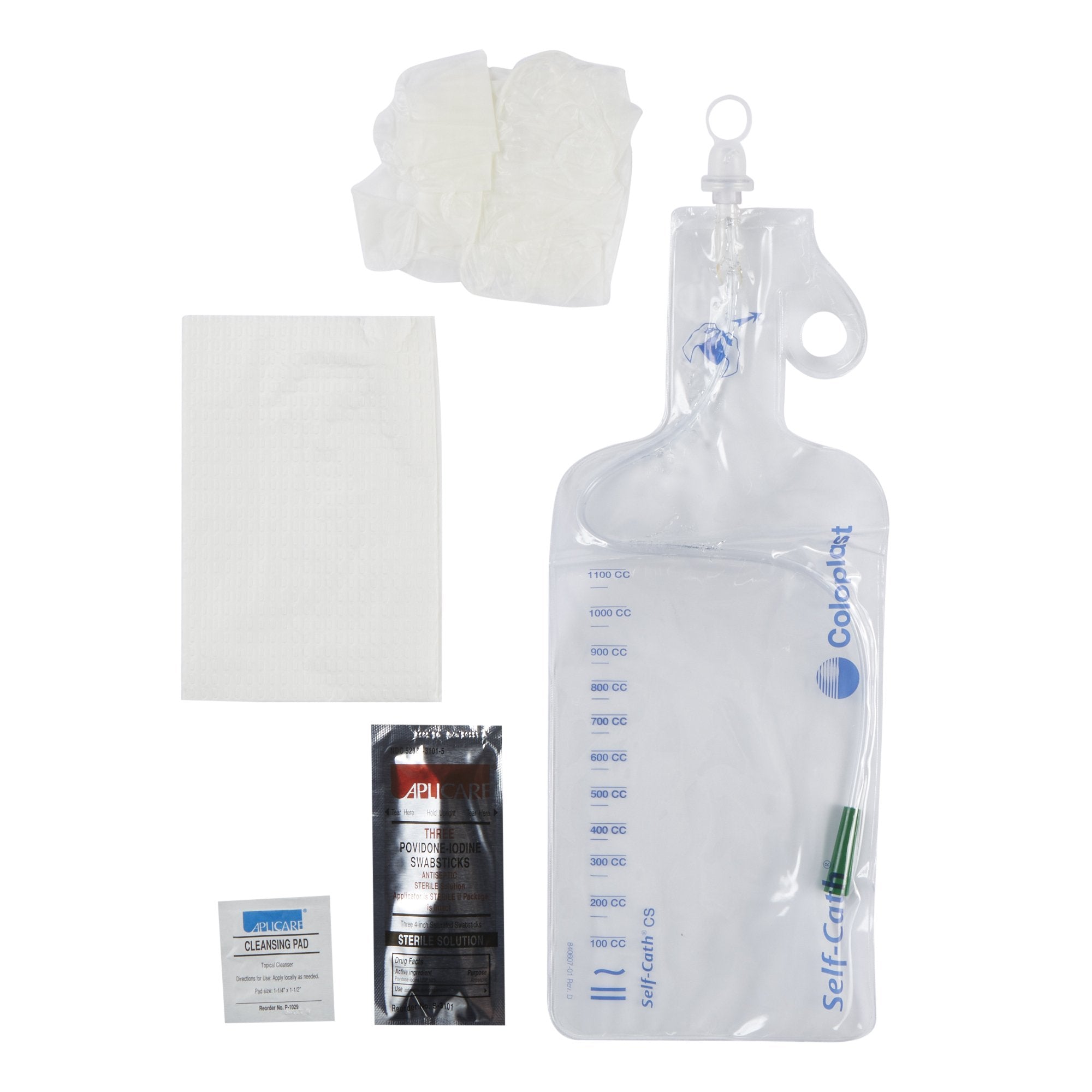 Self-Cath® Closed System with Insertion Supplies, Straight Tip, 16", 14Fr