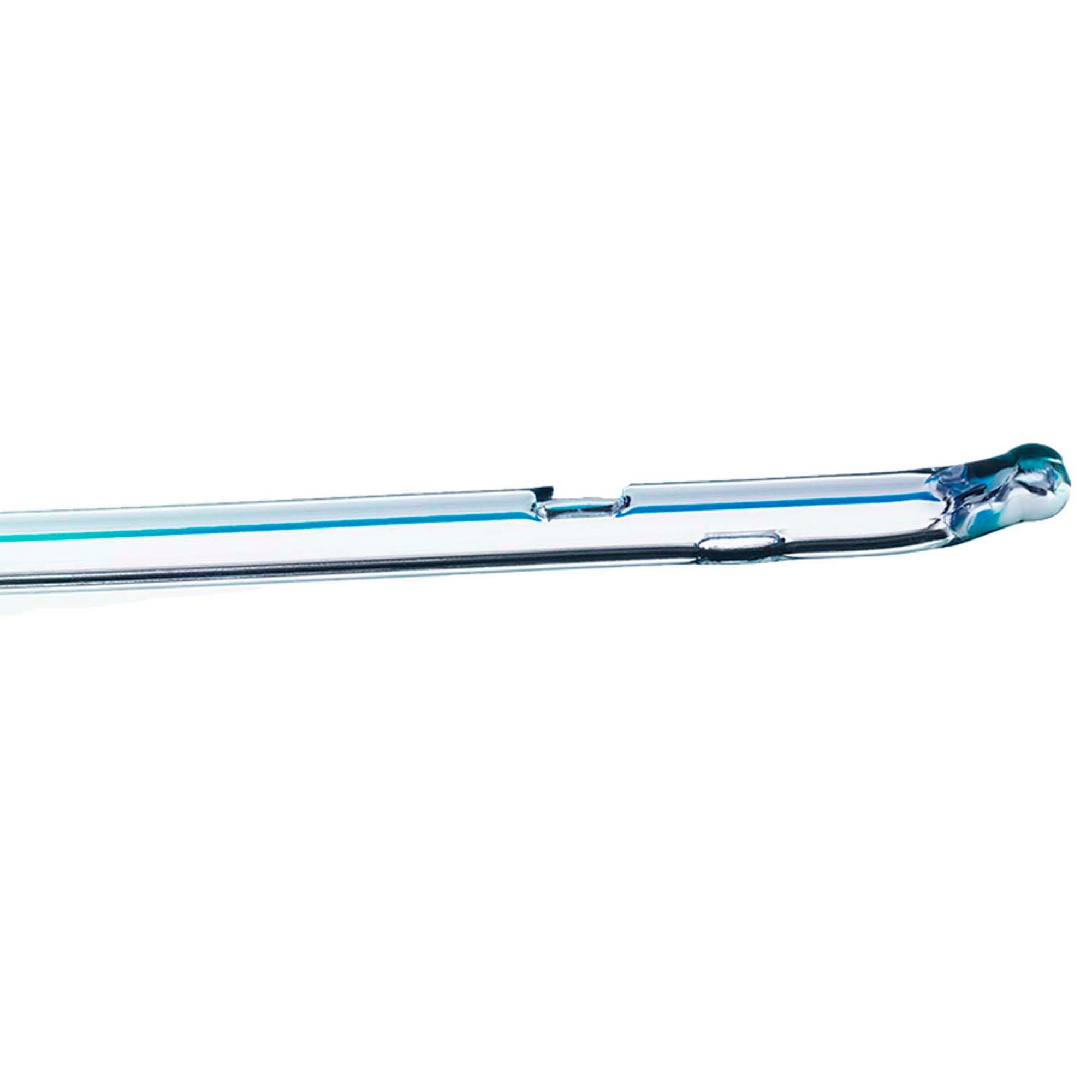 Self-Cath® Plus Olive Tip Coudé with Guide Stripe, Funnel End, 16", 12Fr