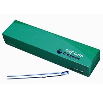Self-Cath® Tiemann/Tapered Tip Coude with Guide Stripe, Funnell End, 16", 12Fr