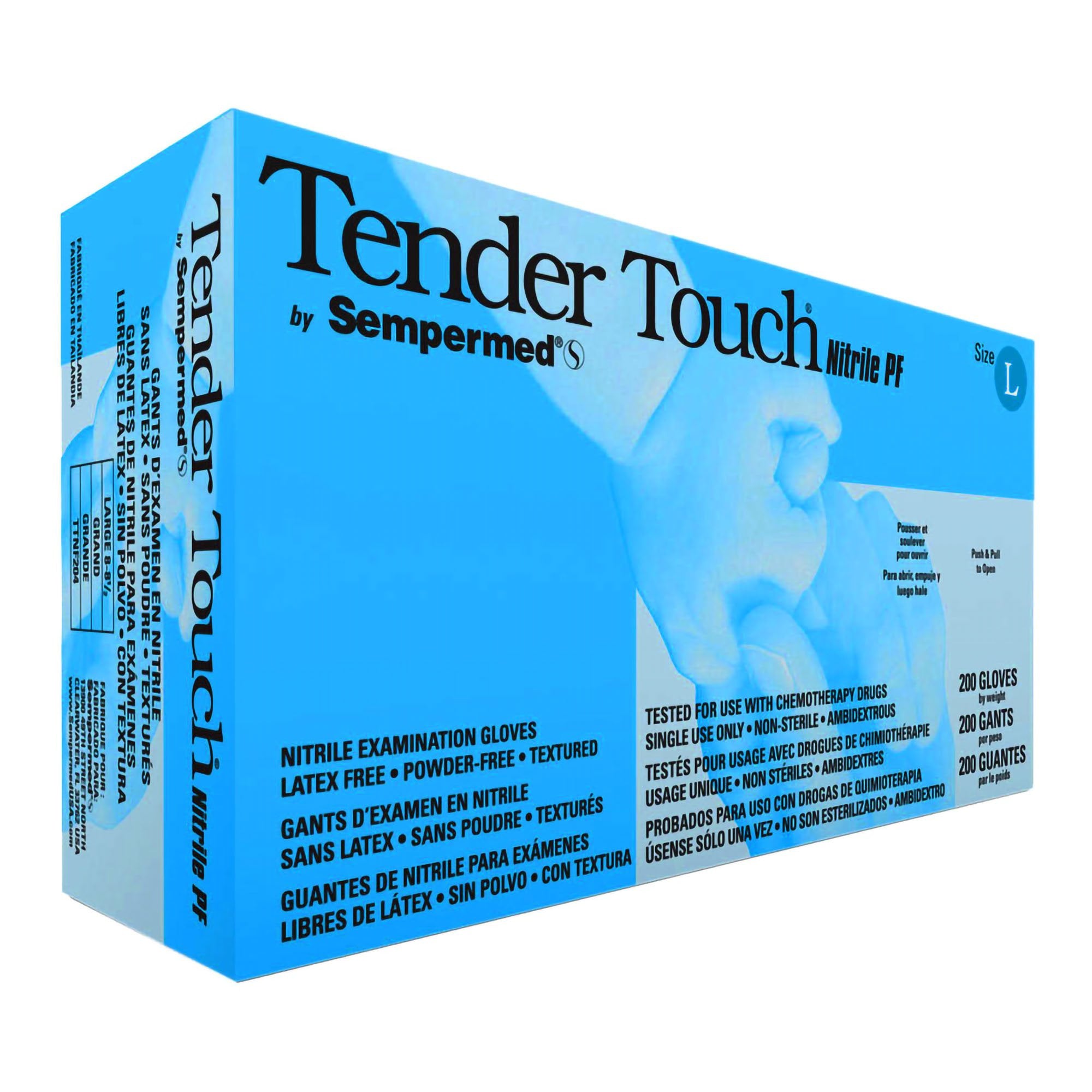 Sempermed, Velvet XP™ TenderTouch Nitrile Exam Glove PF, Large, 200/Box