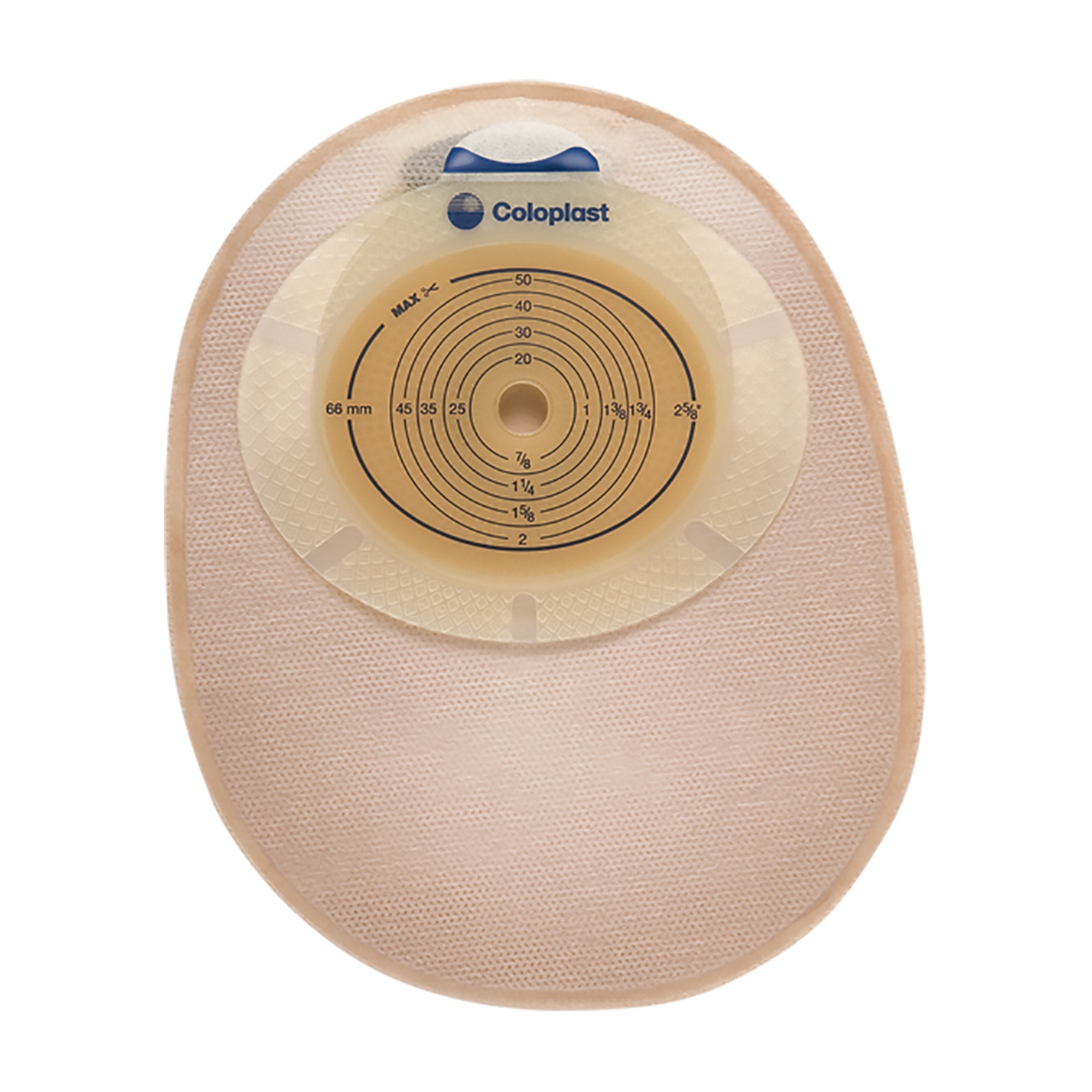 SenSura® 1-Piece Ostomy Pouch, 8" Length Flat, Pre-Cut 1 3/8" Stoma, Closed End