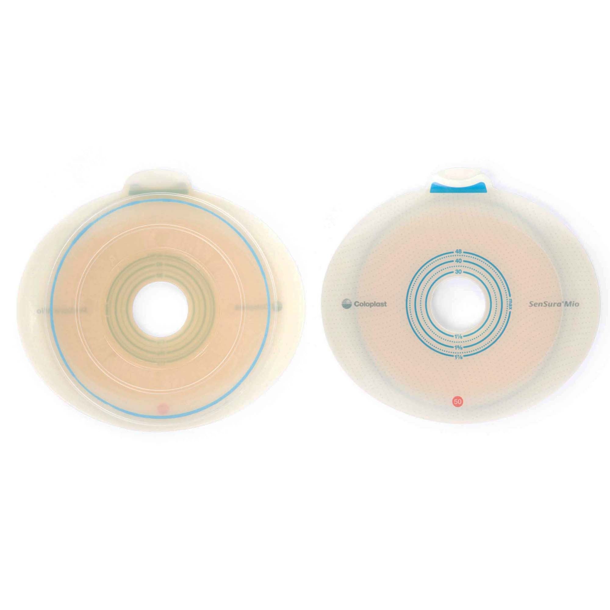 SenSura® Mio Flex Precut Ostomy Barrier, Extended Wear Elastic Adhesive, 50mm Flange, 1" Opening Red Code System