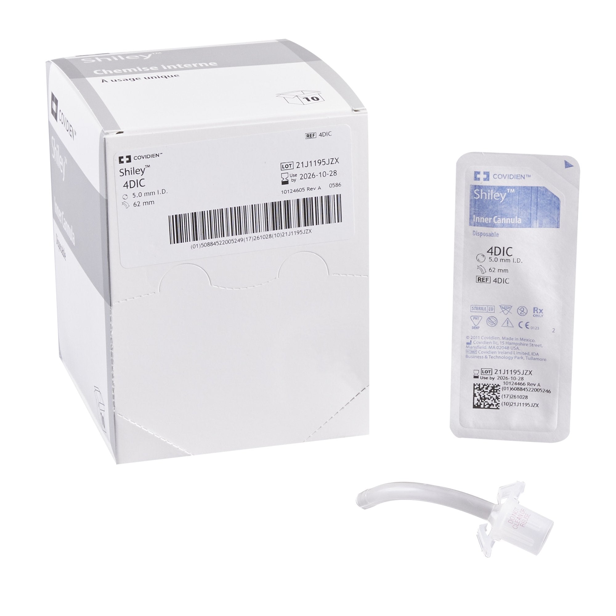 Shiley™ Tracheostomy Tube Inner Cannula, size 4 Disposable, Required for 4DCT, 4DFEN, 4DCFS & 4DCFN