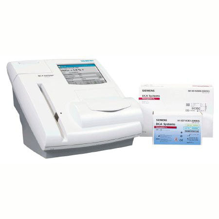 Siemens DCA Vantage® Analyzer Starter Kit Program; (1) DCA Vantage Analyzer (5075US), (4) DCA HbA1c Reagent Kits (10 Tests), (1) DCA HbA1c Control Kit, 36 Month Warranty (Drop Ship