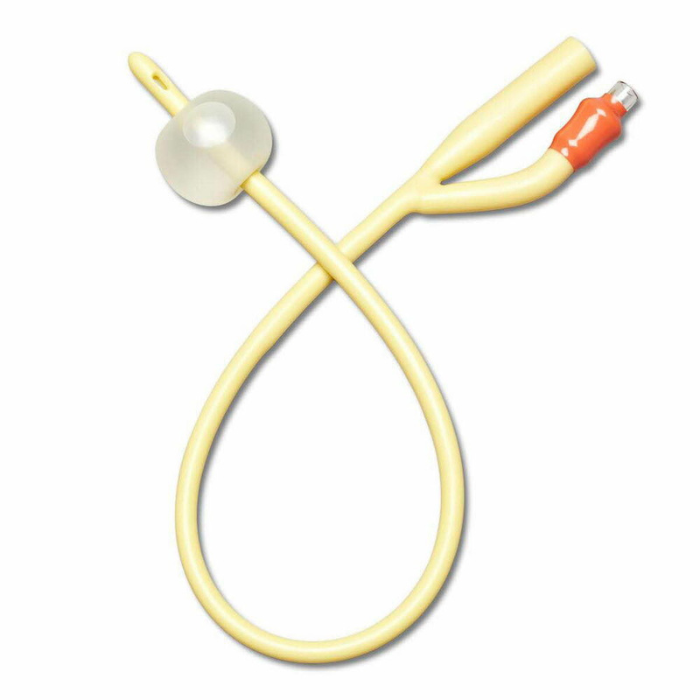 Silicone-Elastomer Coated Latex Foley Catheter with Straight Tip, 2-Way, 30 Fr, 30 mL