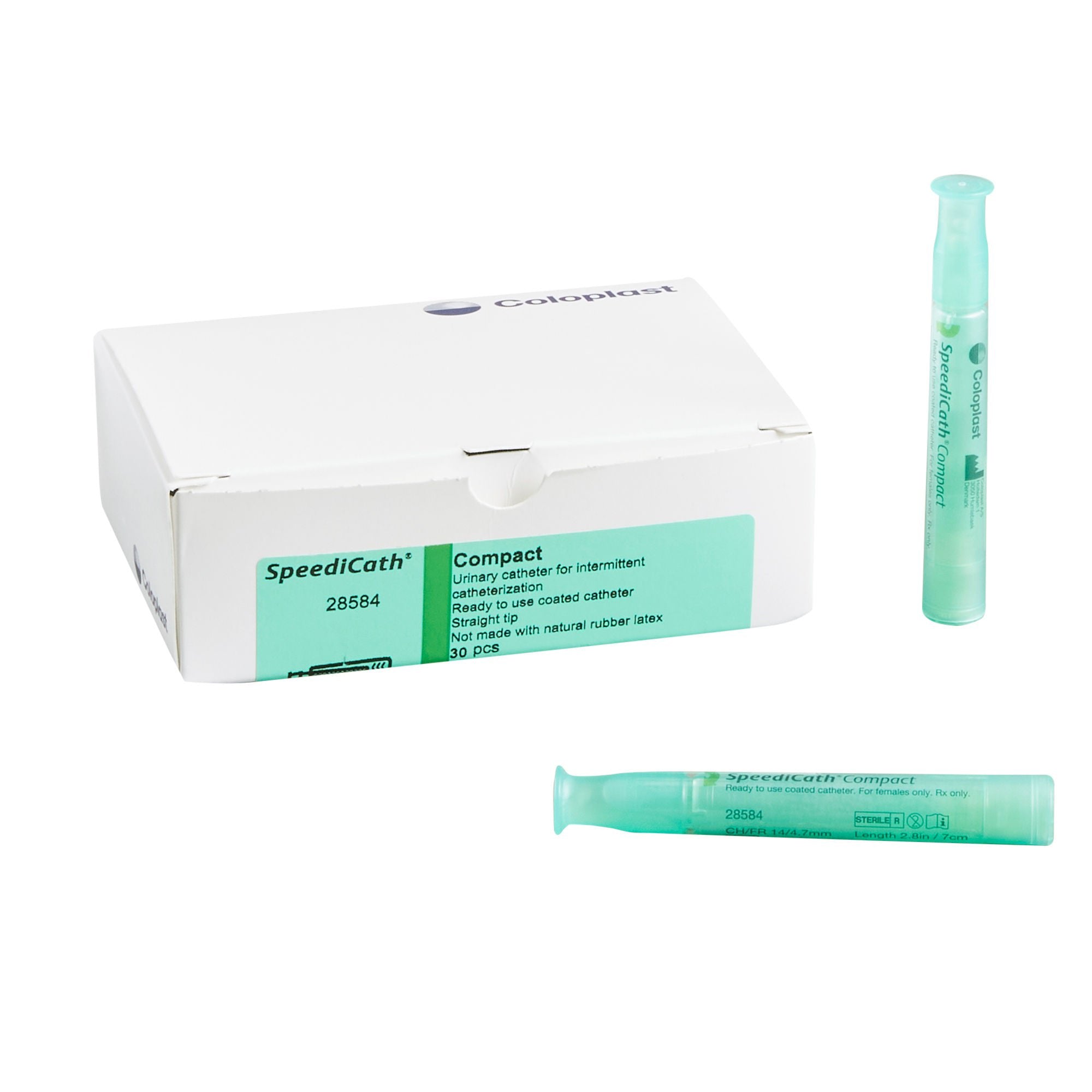 SpeediCath® Compact Female, Straight Tip, 2.75", 14Fr