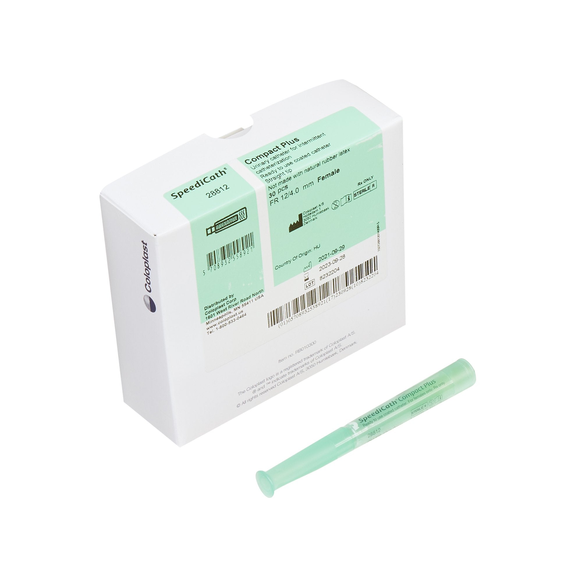 SpeediCath® Compact Plus Female, Straight Tip, 3.5", 12Fr