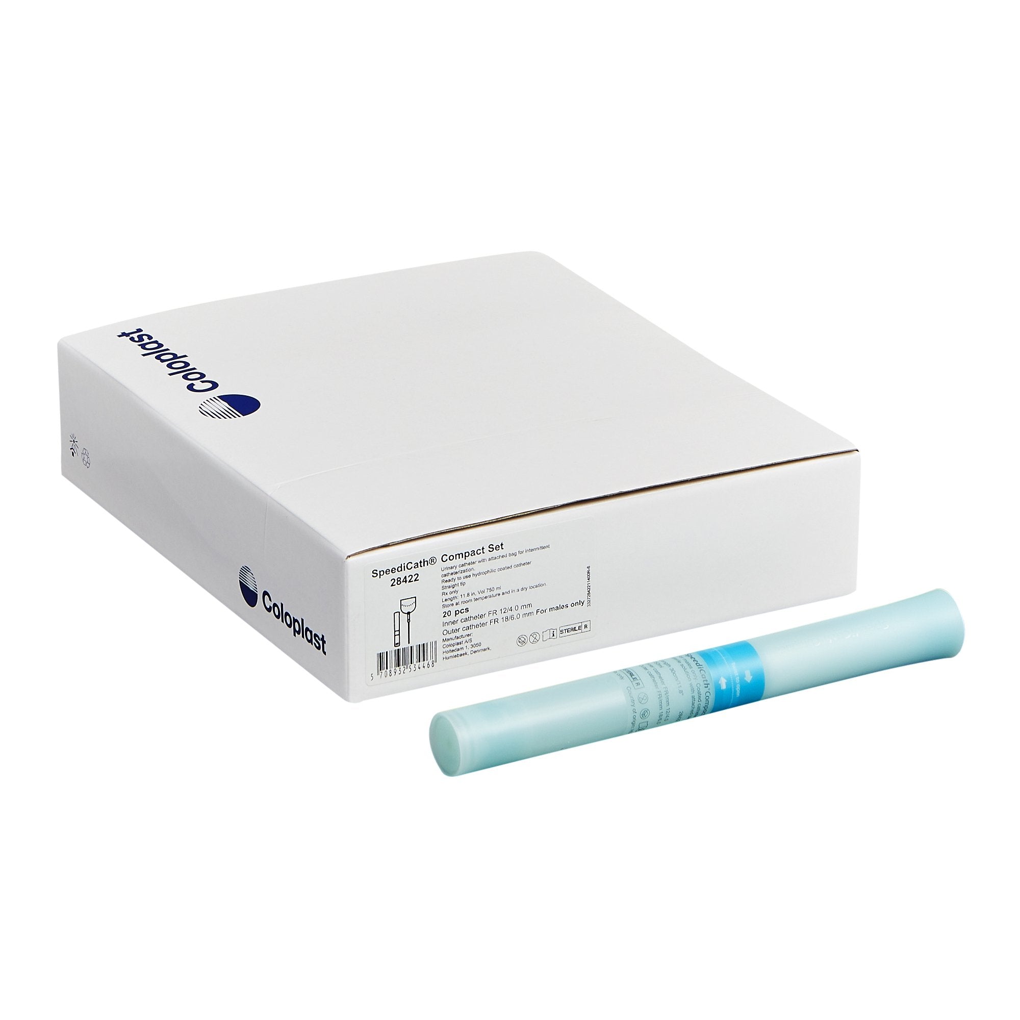 SpeediCath® Compact Set, Male, 13.2", 12Fr