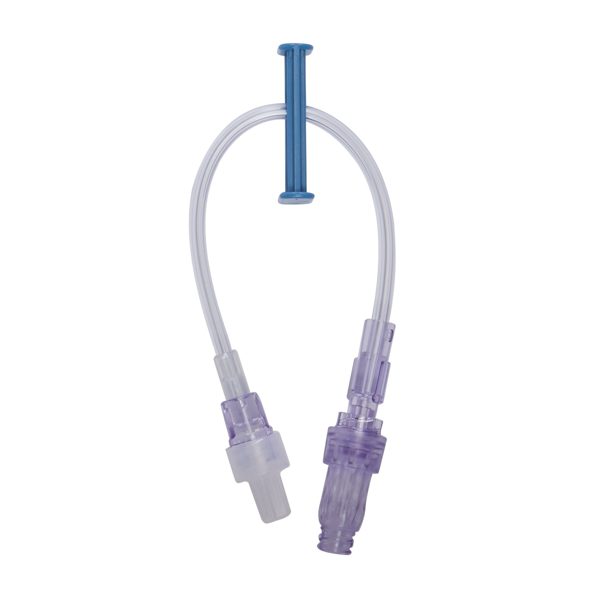 Standard Bore Extension Set w/Removable CARESITE Valve SPIN-LOCK® Connector, 0.5mL Priming Volume, 8" Length