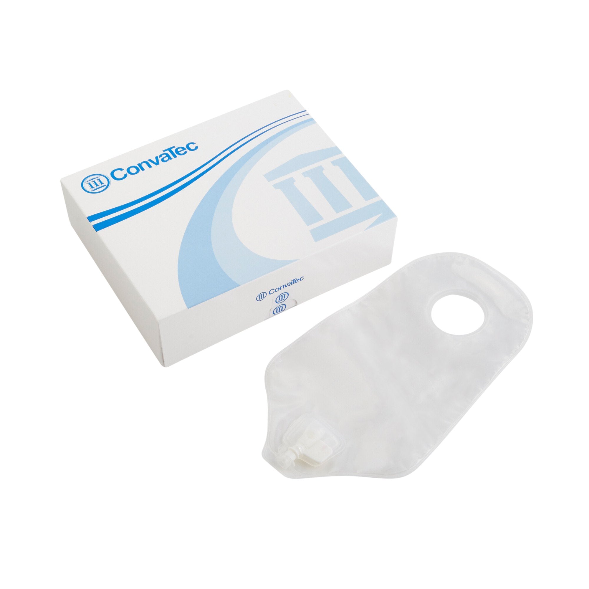 SUR-FIT® Natura® Urostomy 10" Pouch with 1¾" Flange & Accuseal® Tap, Transparent
