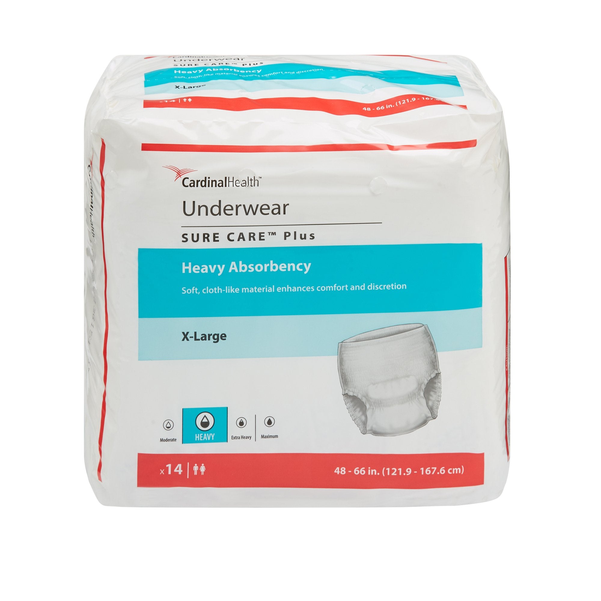 Sure Care™ Heavy Absorbency Protective Underwear, X-Large 48" - 66"