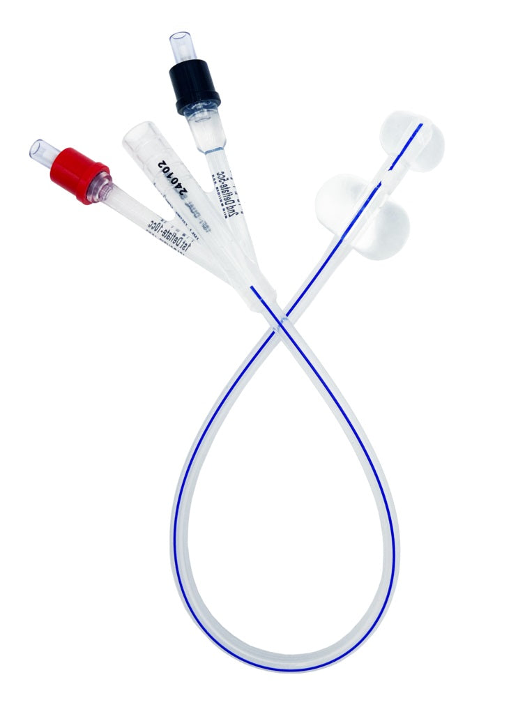 TruCath® Duo 100% Silicone Dual-Balloon Catheter 14 FR