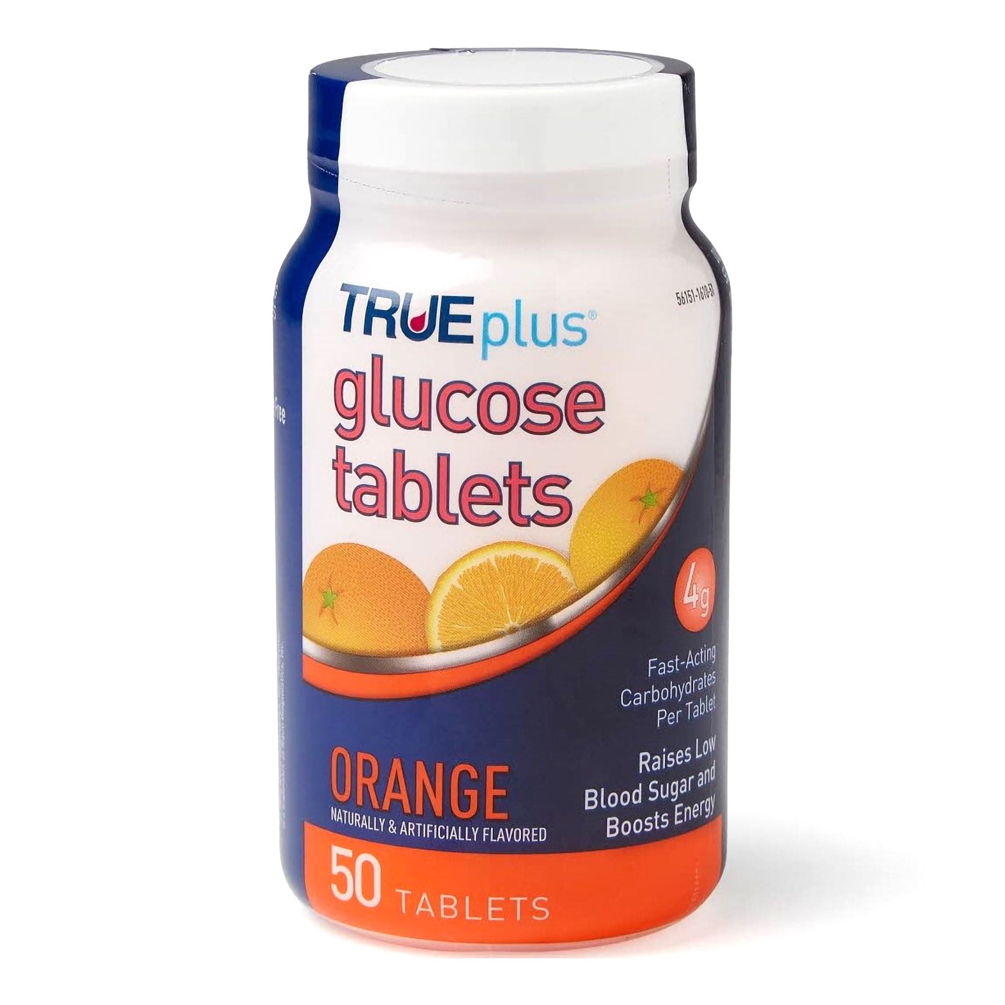 TRUEplus® Glucose Tablets, Orange, 50ct